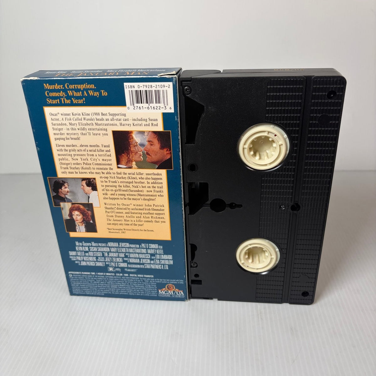 The January Man VHS 1990 Comedy Thriller MGM/UA Movie Time Kevin Kline