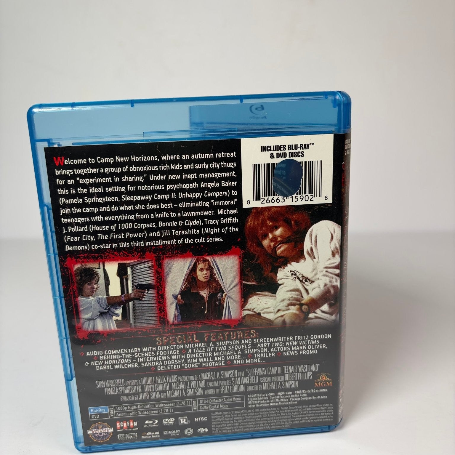 Sleepaway Camp III: Teenage Wasteland Blu-ray DVD 1989 Collector's Edition