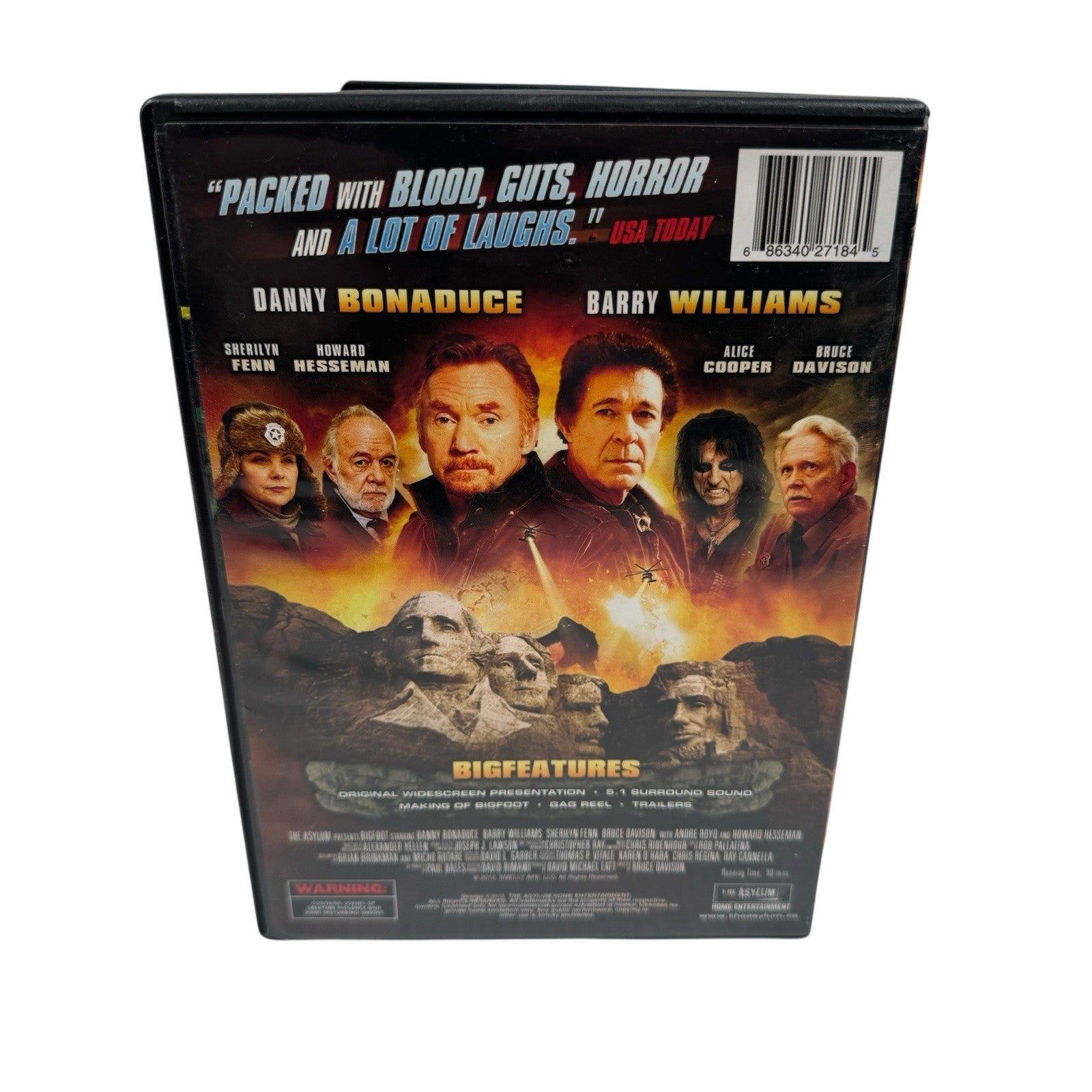 BIGFOOT (2012) The Asylum Danny Bonaduce Bruce Davidson Alice Cooper Cult Sci-fi