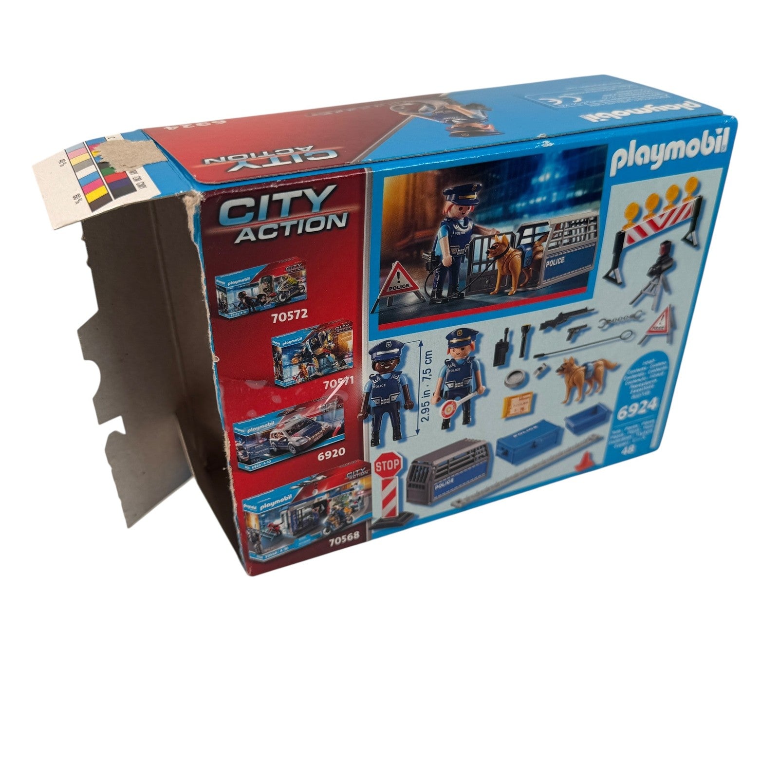 Playmobil City Action Police K9 Unit Set 6924 Dog Officers Complete with Box