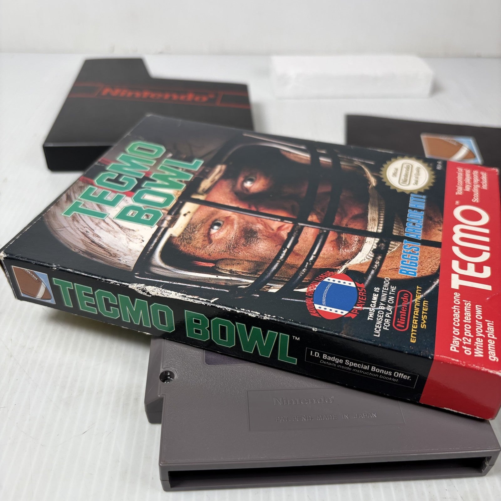 Tecmo Bowl Nintendo NES (1989) Complete CIB Authentic Tested & Working