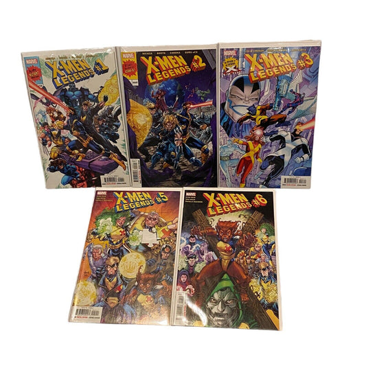 X-Men Legends Comic Book Series Partial Run Marvel 1-3, 5, 6 Missing 4