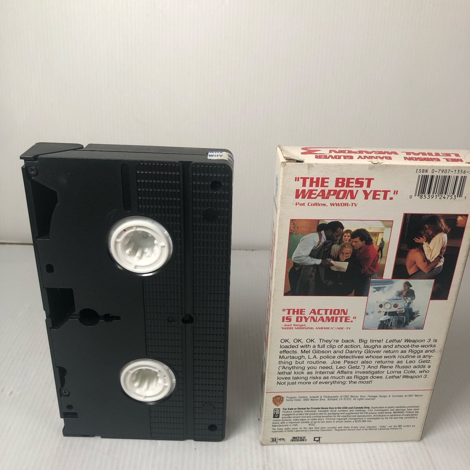 Lethal Weapon 3 VHS 1992 Action Thriller Warner Bros. Mel Gibson