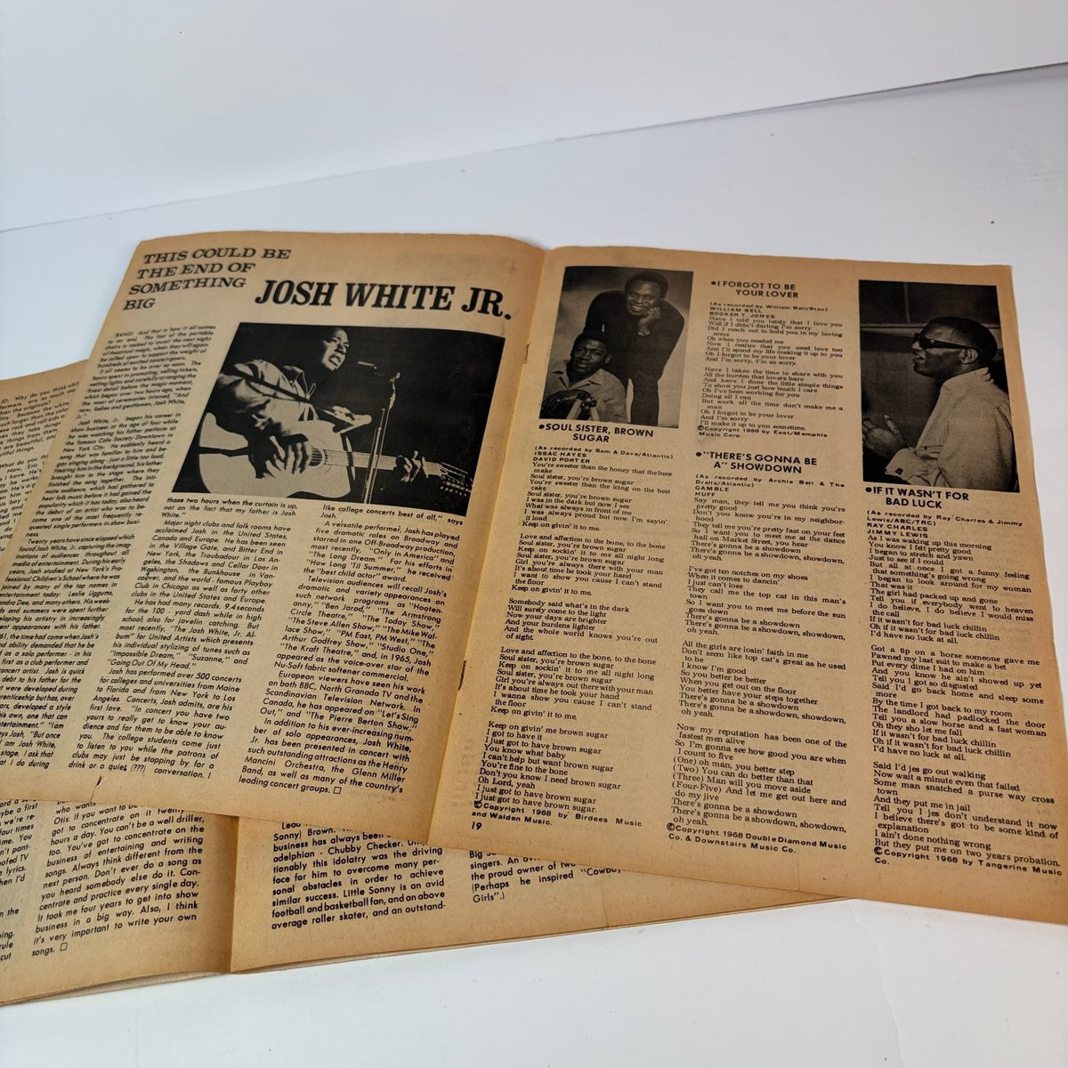 Vintage 1969 Rock & Soul Songs Magazine Nina Simone Albert King B.B. King Music