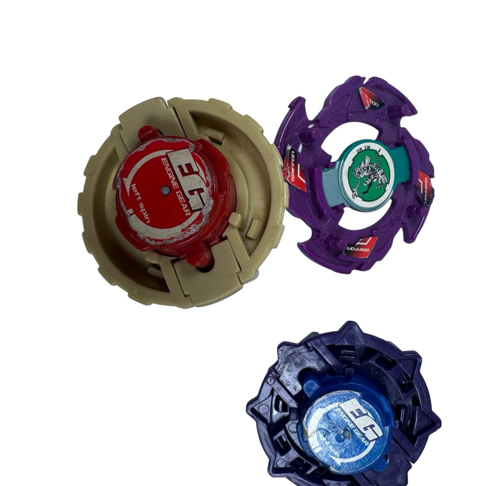 Vintage 2001 Beyblade Dragoon Launcher & Dragoon Beyblades Engine Gear Lot