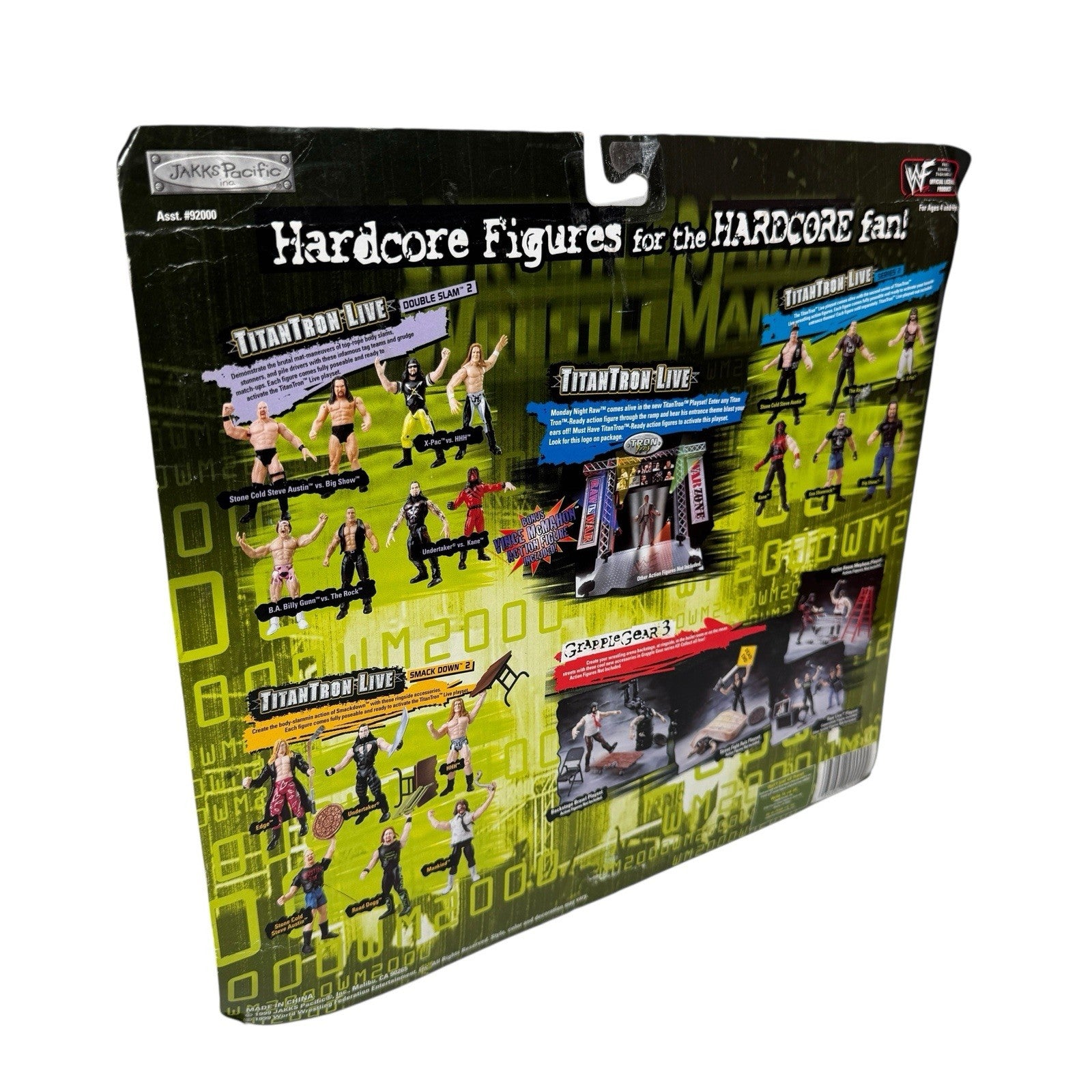 WWF JAKKS WrestleMania 2000 TitanTron Live The Rock & Billy Gunn Double Slam S2
