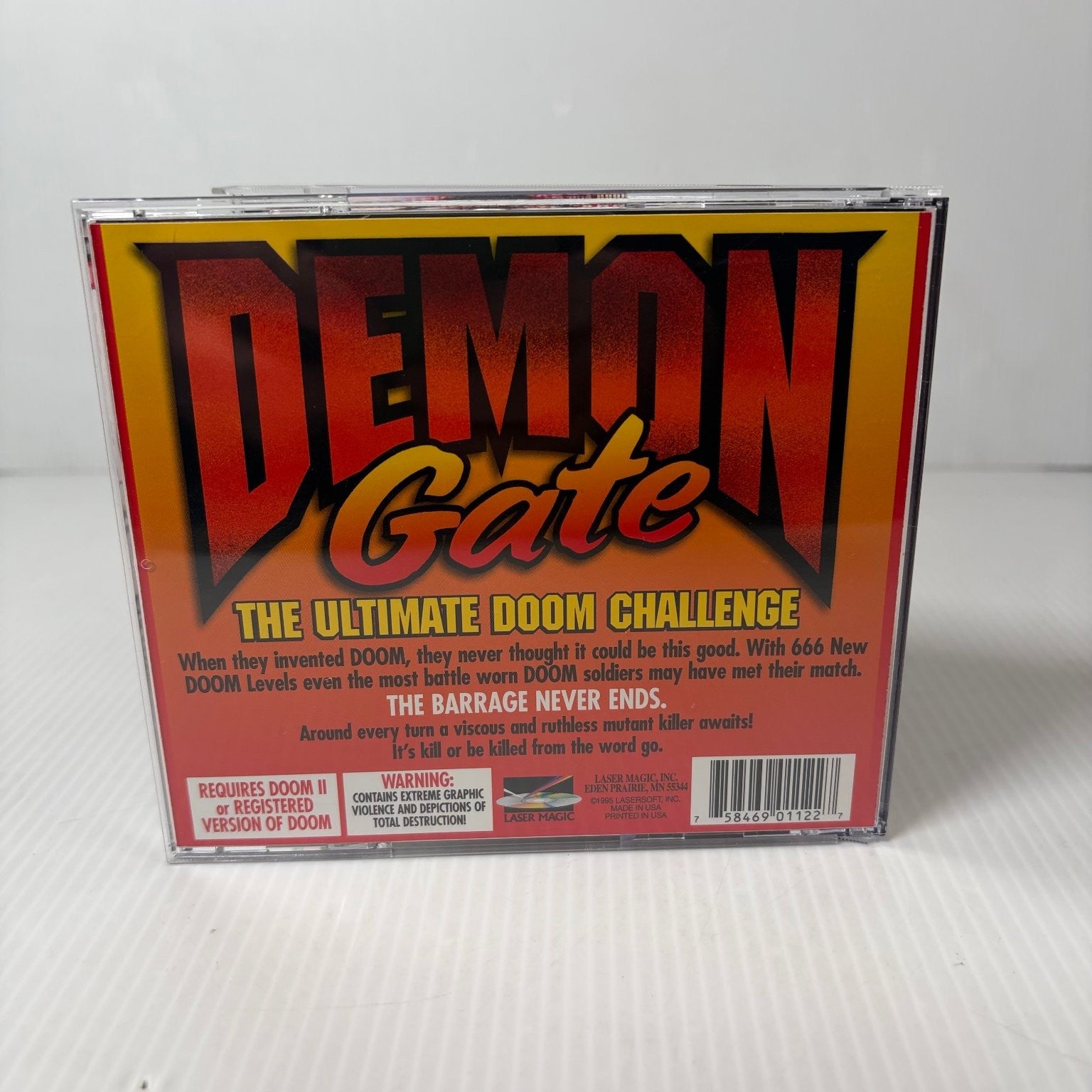 Demon Gate PC CD-ROM Video Game 666 New Levels Doom Doom II FPS