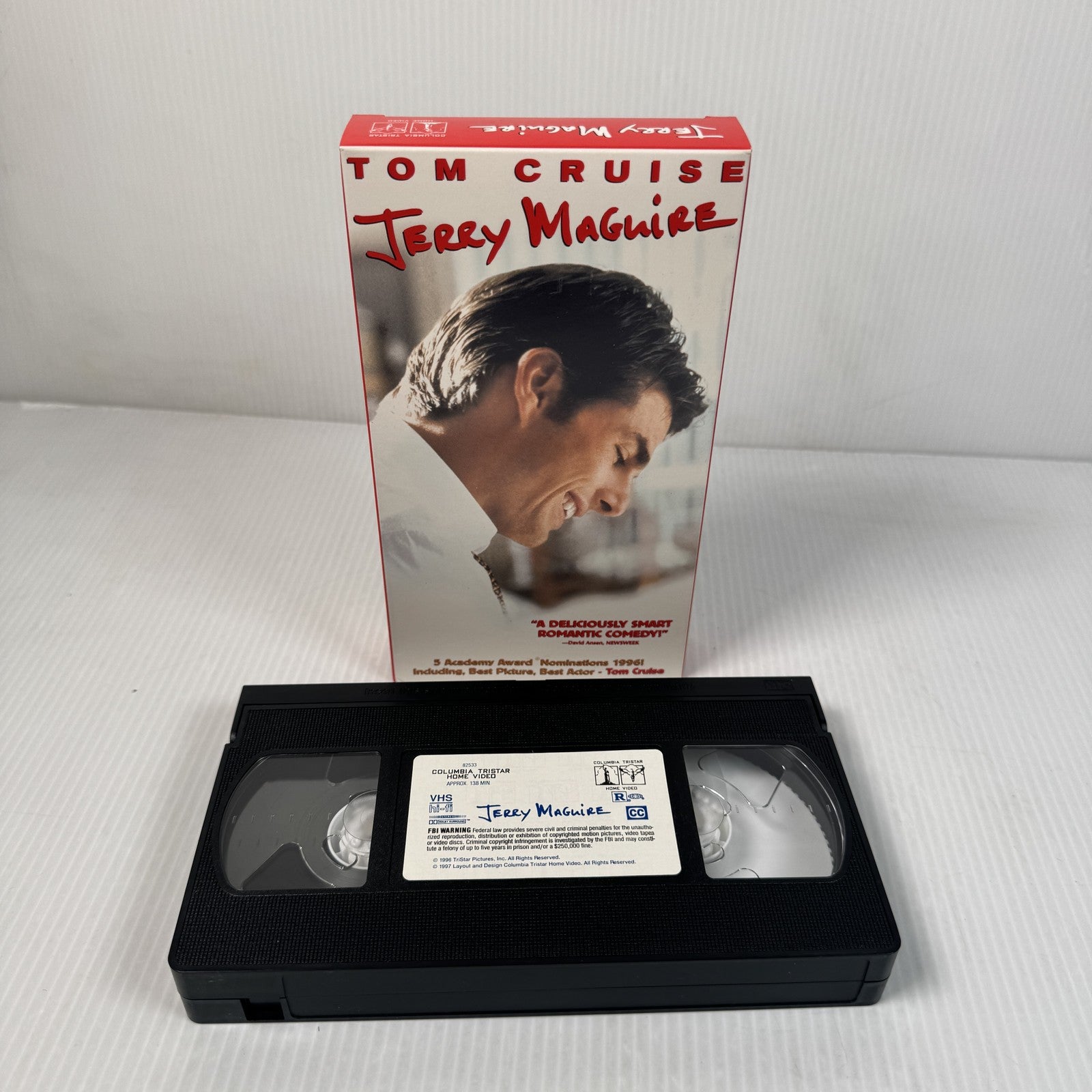 Vintage Jerry Maguire VHS Movie Tom Cruise Cuba Gooding Jr Comedy Drama 1996