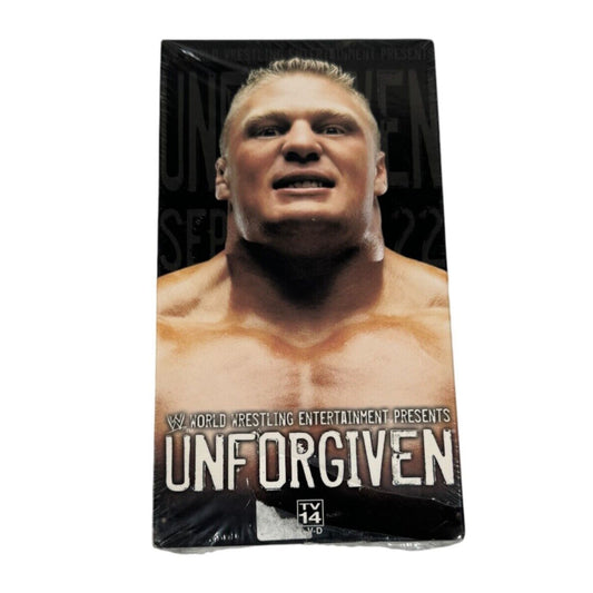 WWE - Unforgiven 2002 (VHS, 2002) Brand New Factory Sealed (Small Tear)