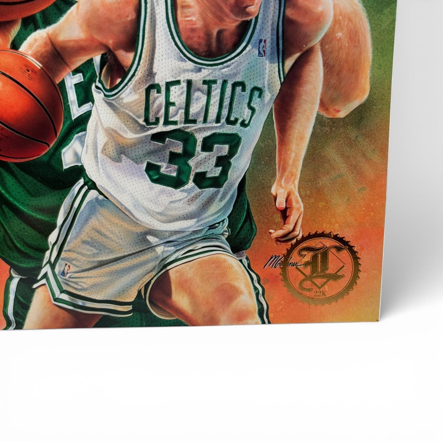 Legends Sports Memorabilia Jan/Feb 1993 Larry Bird 22K Gold Foil COA with Cards