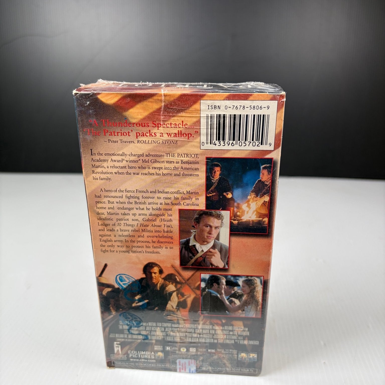 The Patriot VHS 2000 Epic Historical War Drama Mel Gibson Columbia Pictures