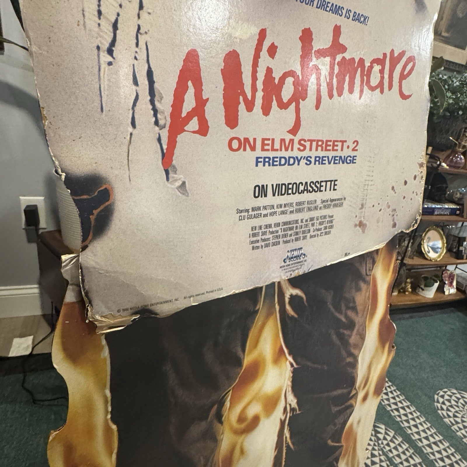 Nightmare On Elm Street 2: Freddy’s Revenge 1986 Life Size Video Store Standee