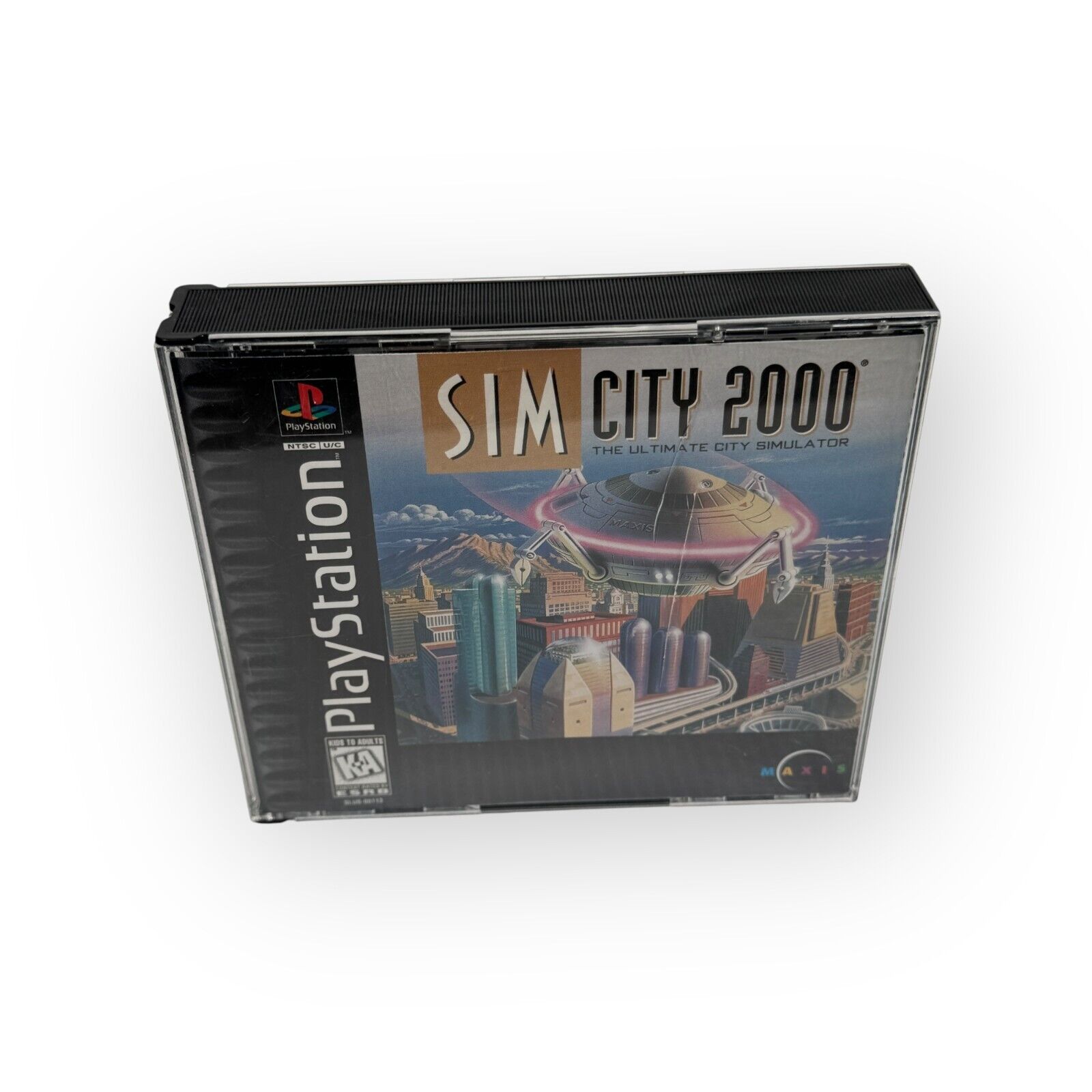 Sim City 2000 Playstation 1 Game Black Label Complete CIB by Maxis