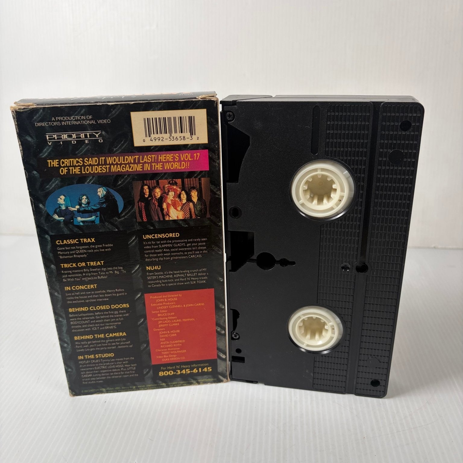 Hard N Heavy Volume 17 VHS 1993 Heavy Metal Music Interviews Priority Video
