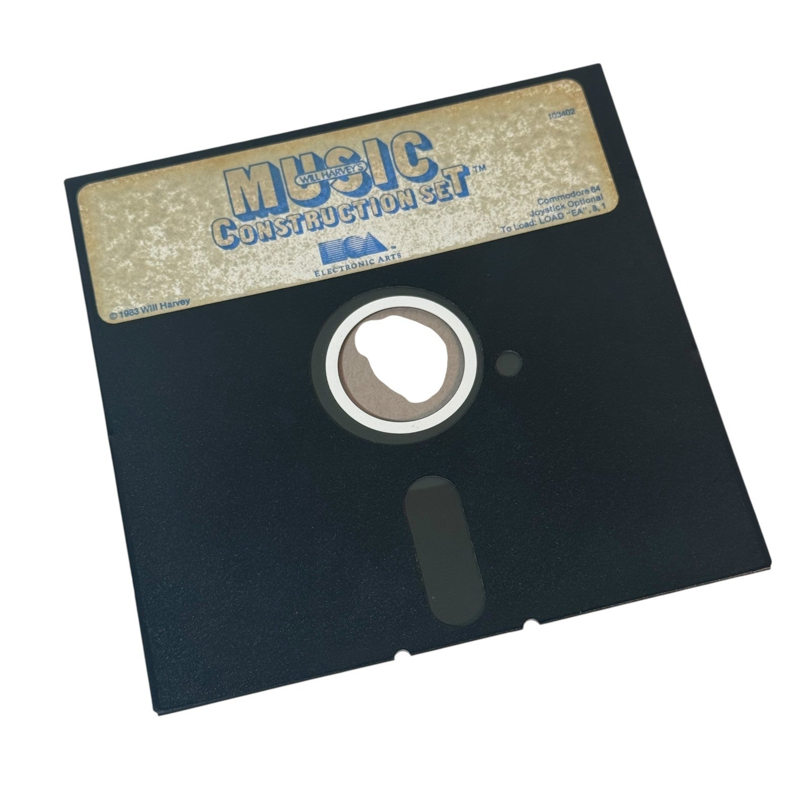 Vintage Commodore 64 Will Harvey's Music Construction Set 1983 5.25" Floppy Disk