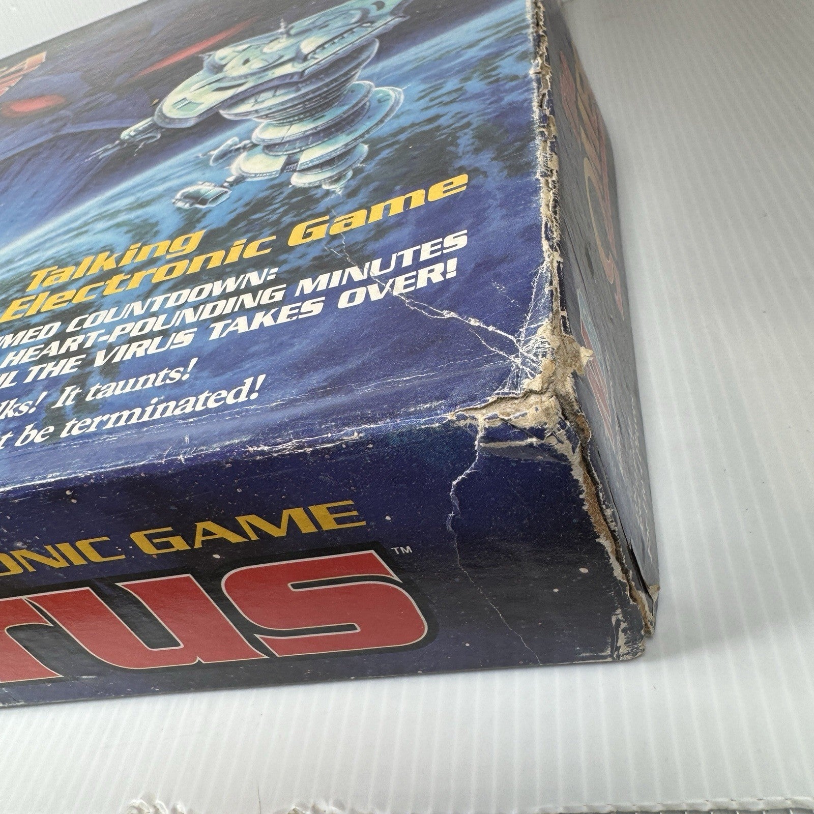 Vintage 1992 Omega Virus Board Game Complete As Is Non-Working Electronics
