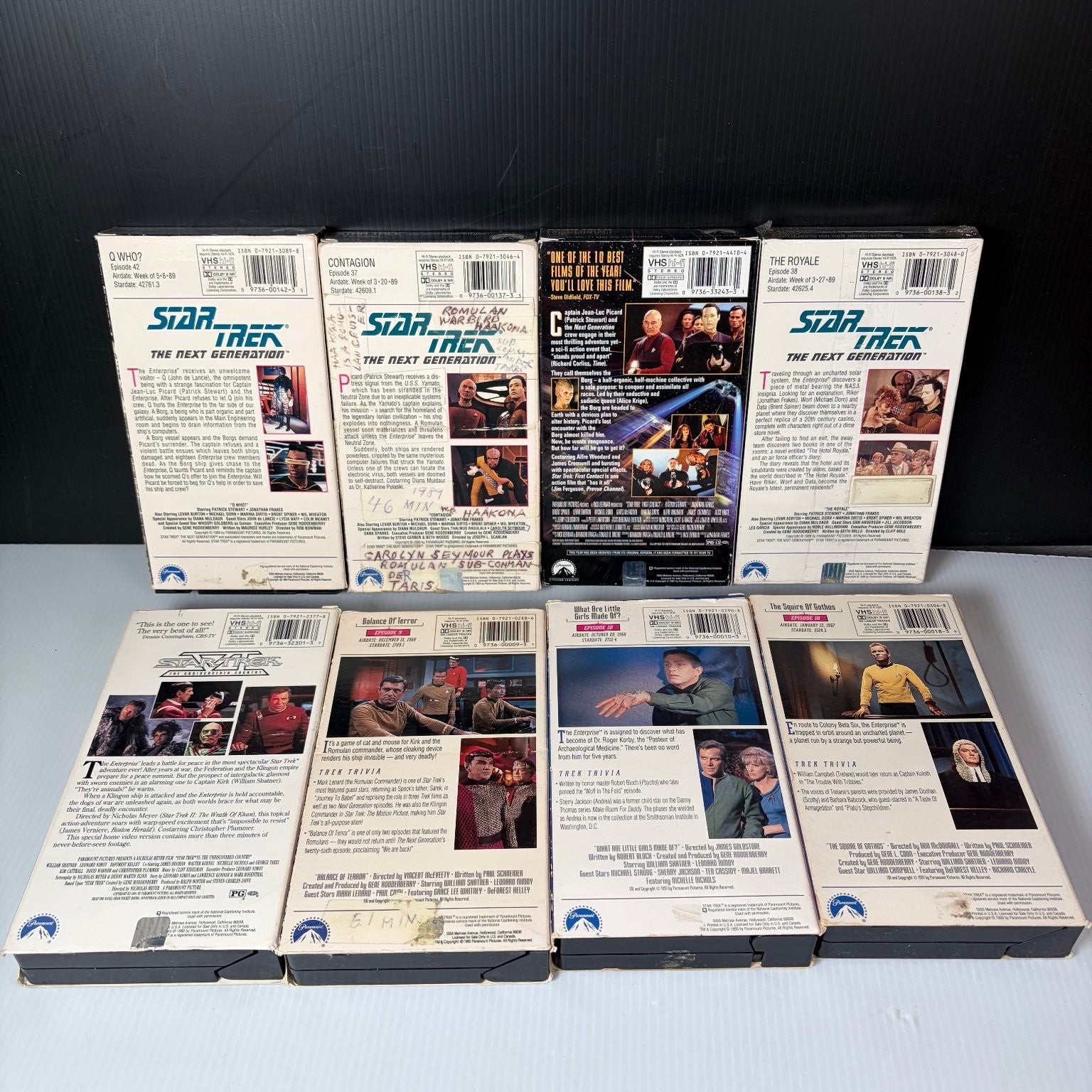 Lot of 19 Star Trek VHS The Next Generation, Movies  & Original Series