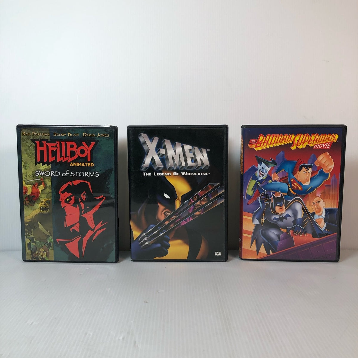 Lot of 9 Superhero & Comic Book Animated DVDs X-Men, He-Man, Hellboy & More