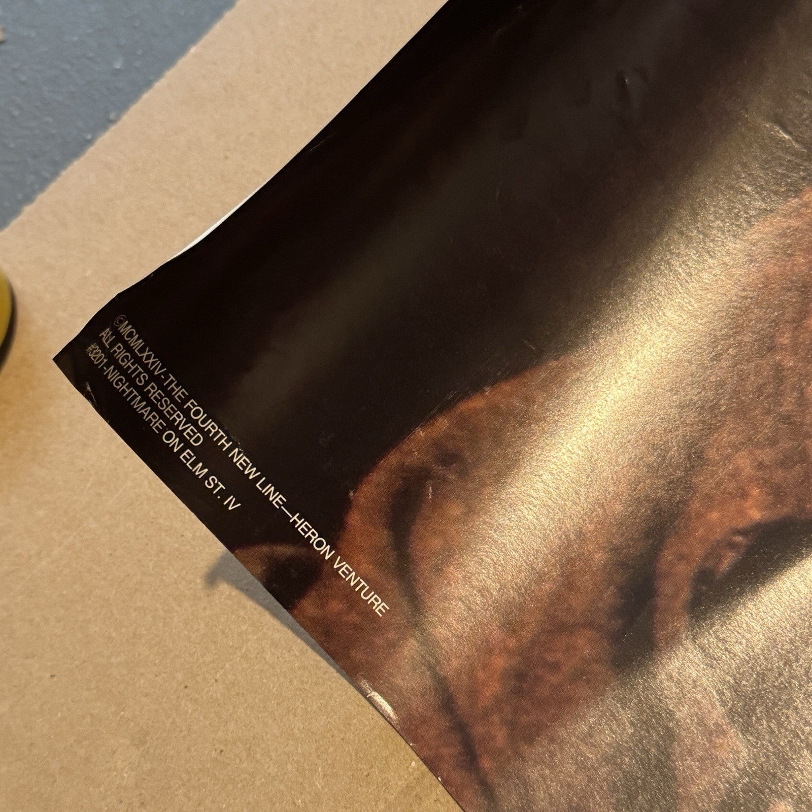 Vintage 1980s Nightmare On Elm Street 4 Dream Master Poster 34X22 Freddy Krueger