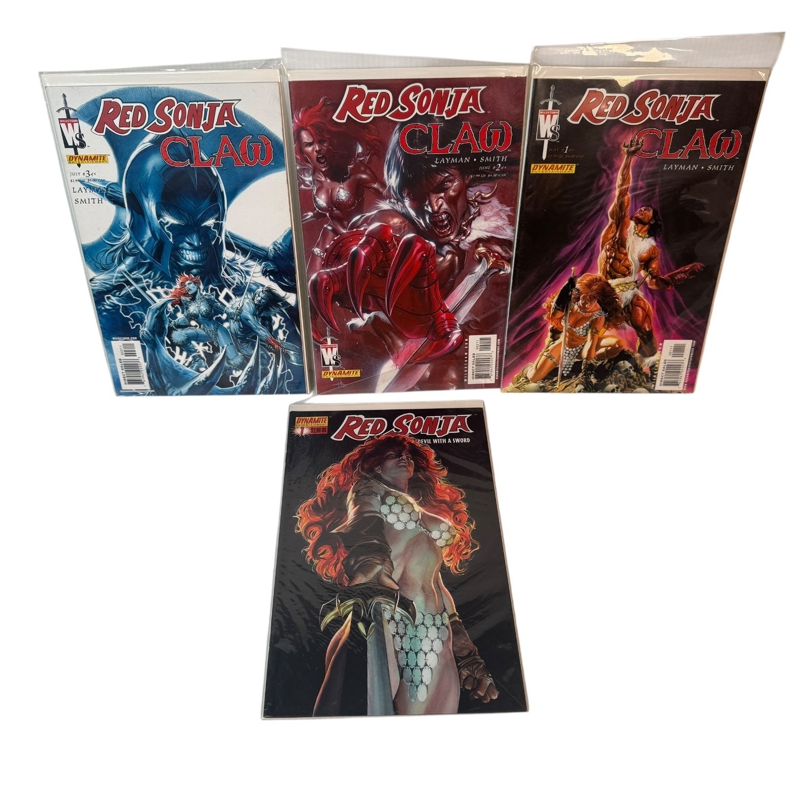 Red Sonja Lot of 6 Comics w/ Savage Tales #1, Red Sonja Dynamite & Claw