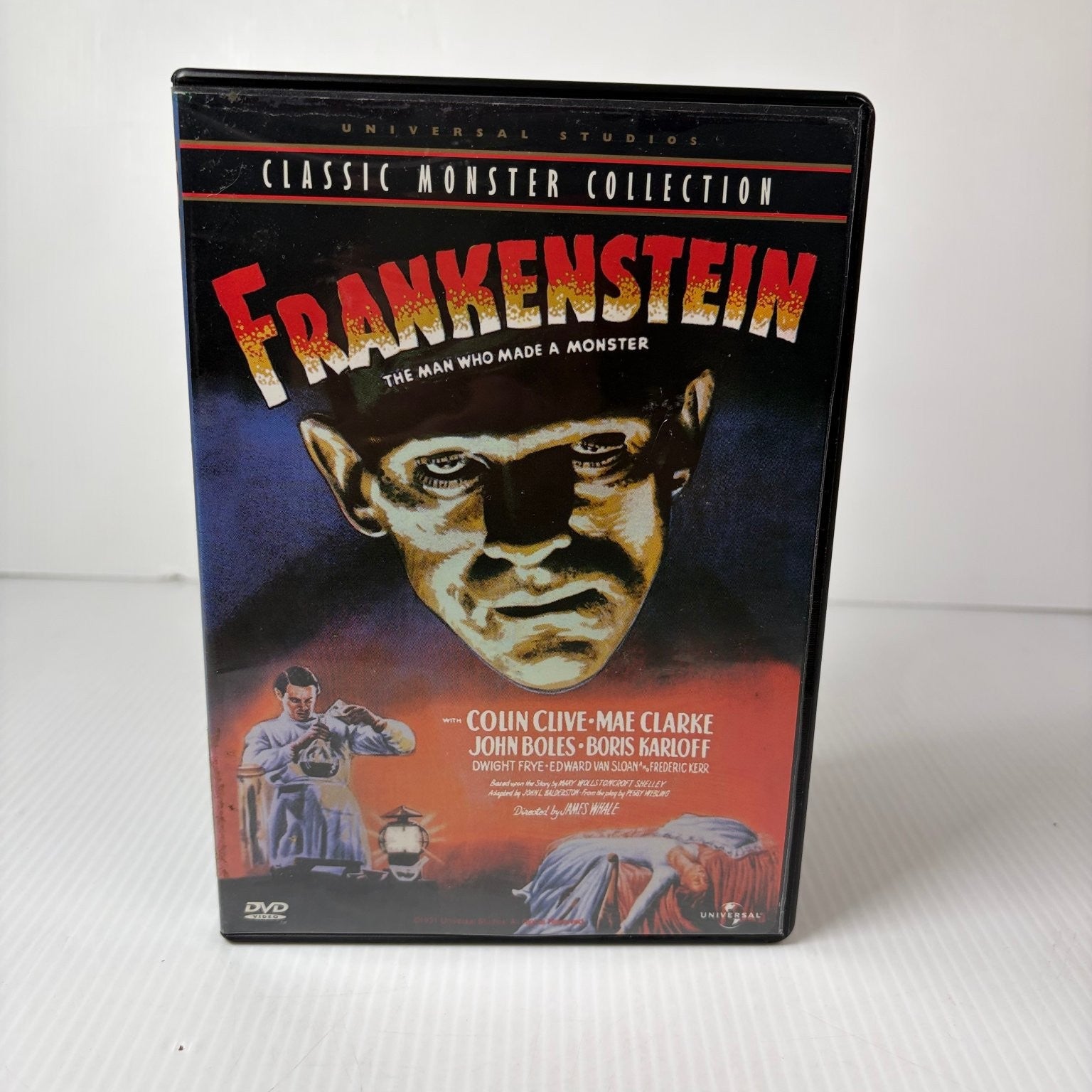 Frankenstein DVD 1931 Boris Karloff James Whale Classic Monster Film