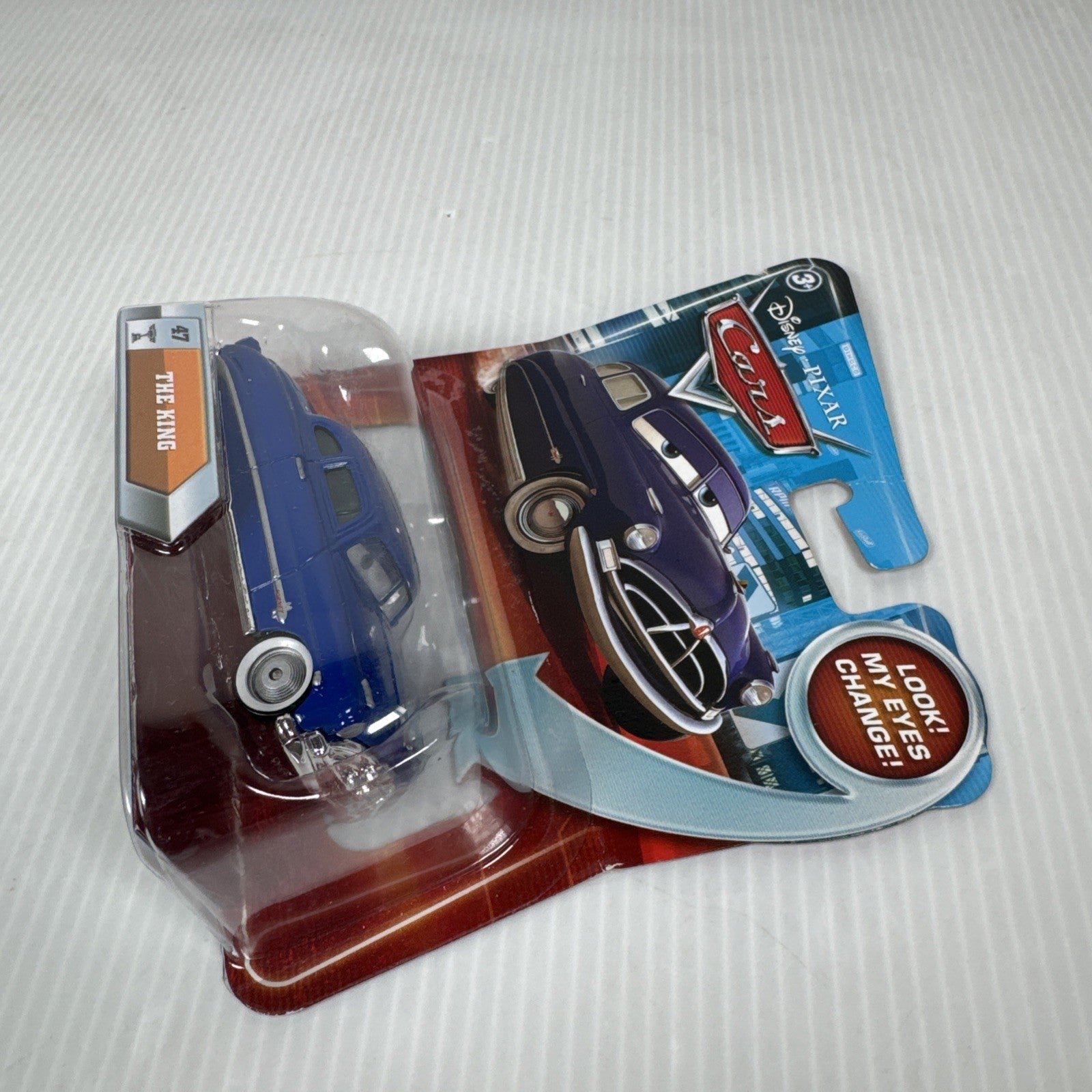 ERROR DISNEY PIXAR CARS DOC HUDSON w/ THE KING #47 Bubble Look My Eyes Change