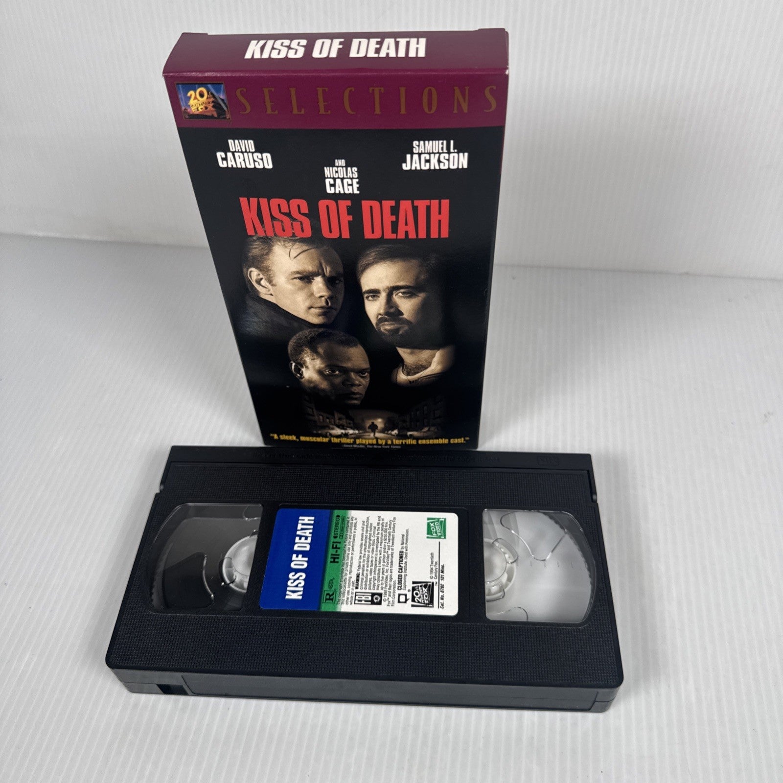Kiss of Death (VHS, 1998) David Caruso, Nicolas Cage, Samuel Jackson
