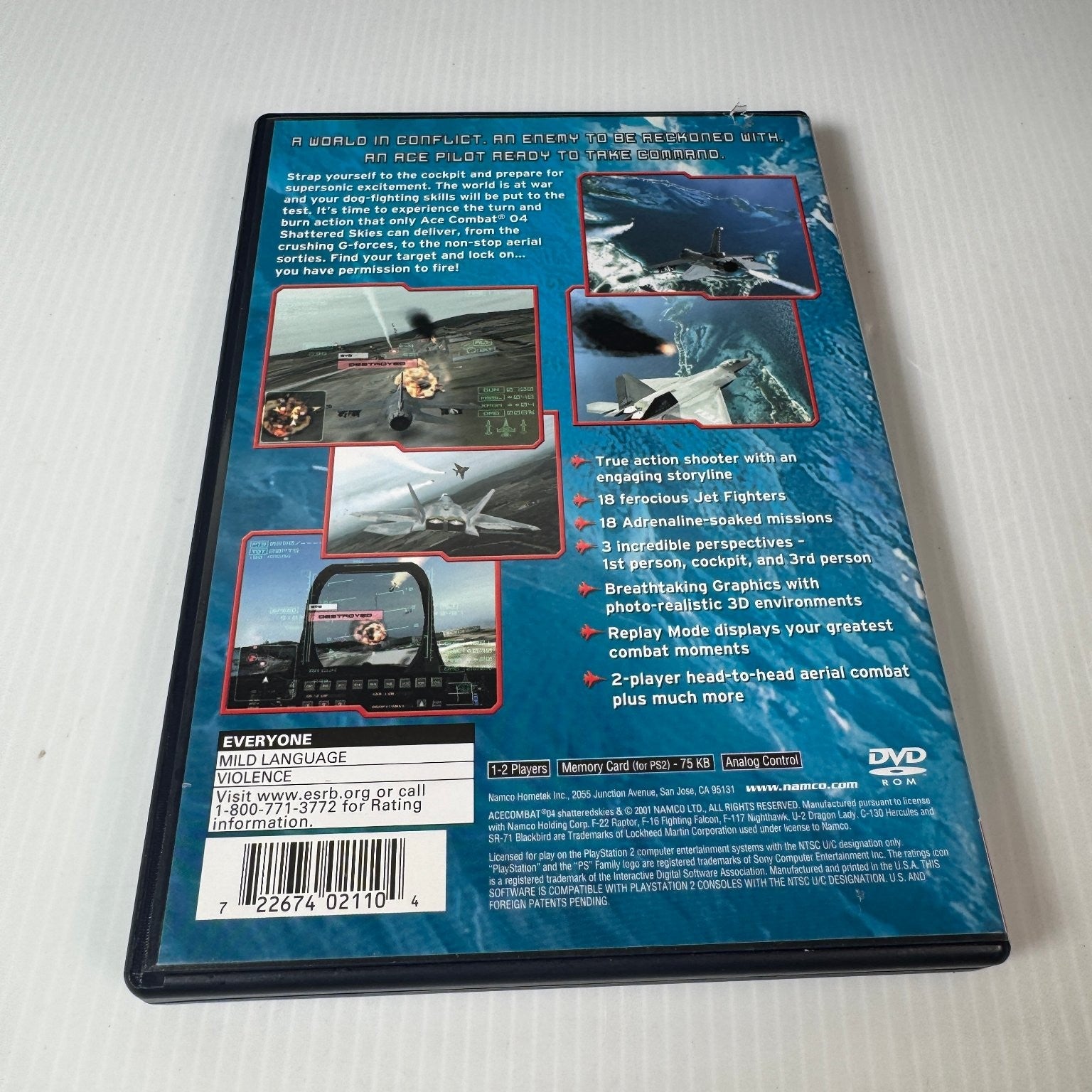 Ace Combat 04 Shattered Skies Greatest Hits PlayStation 2 Video Game