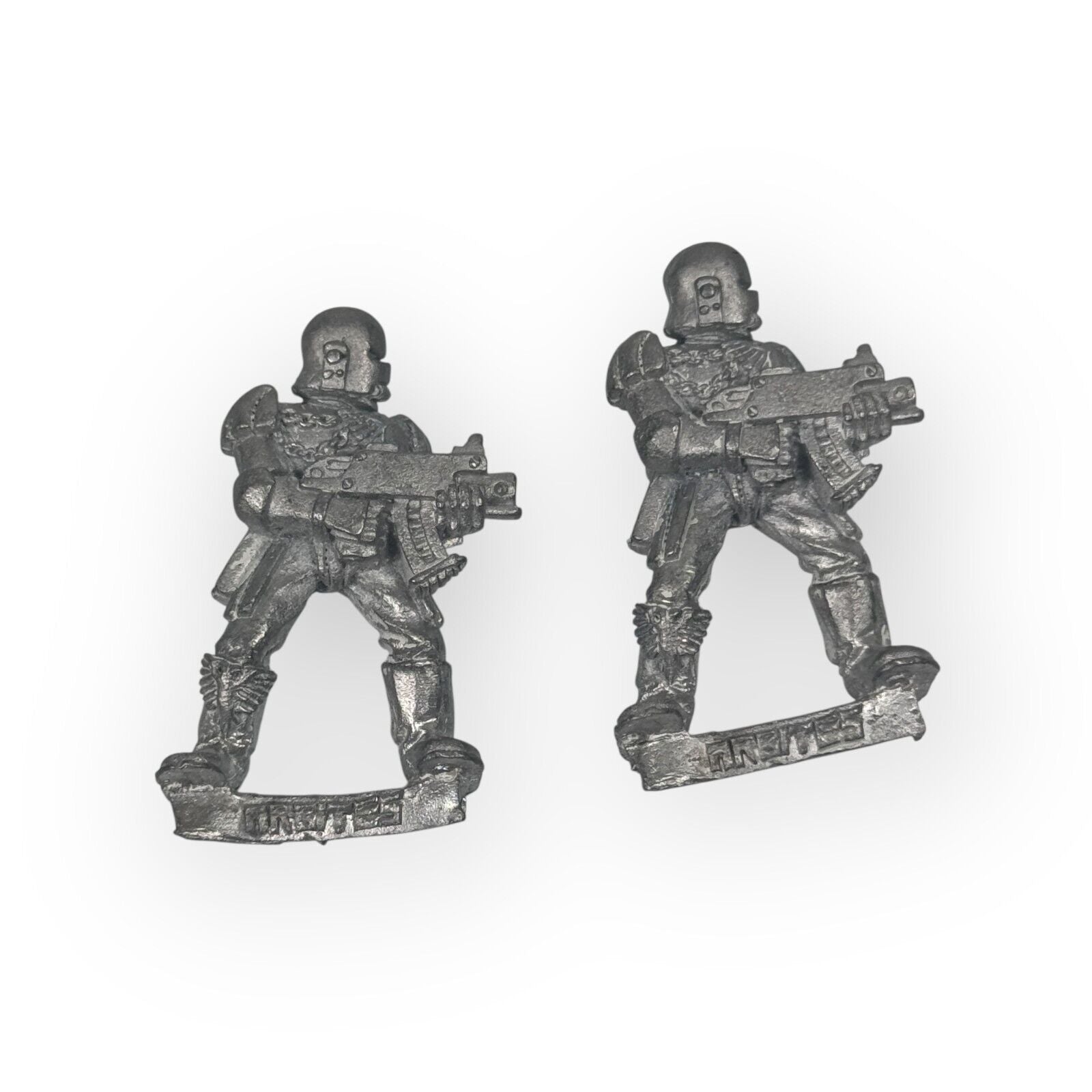 Lot of 2 Rogue Trader Adeptus Arbites w/ Bolters Metal Necromunda Arbite Citadel