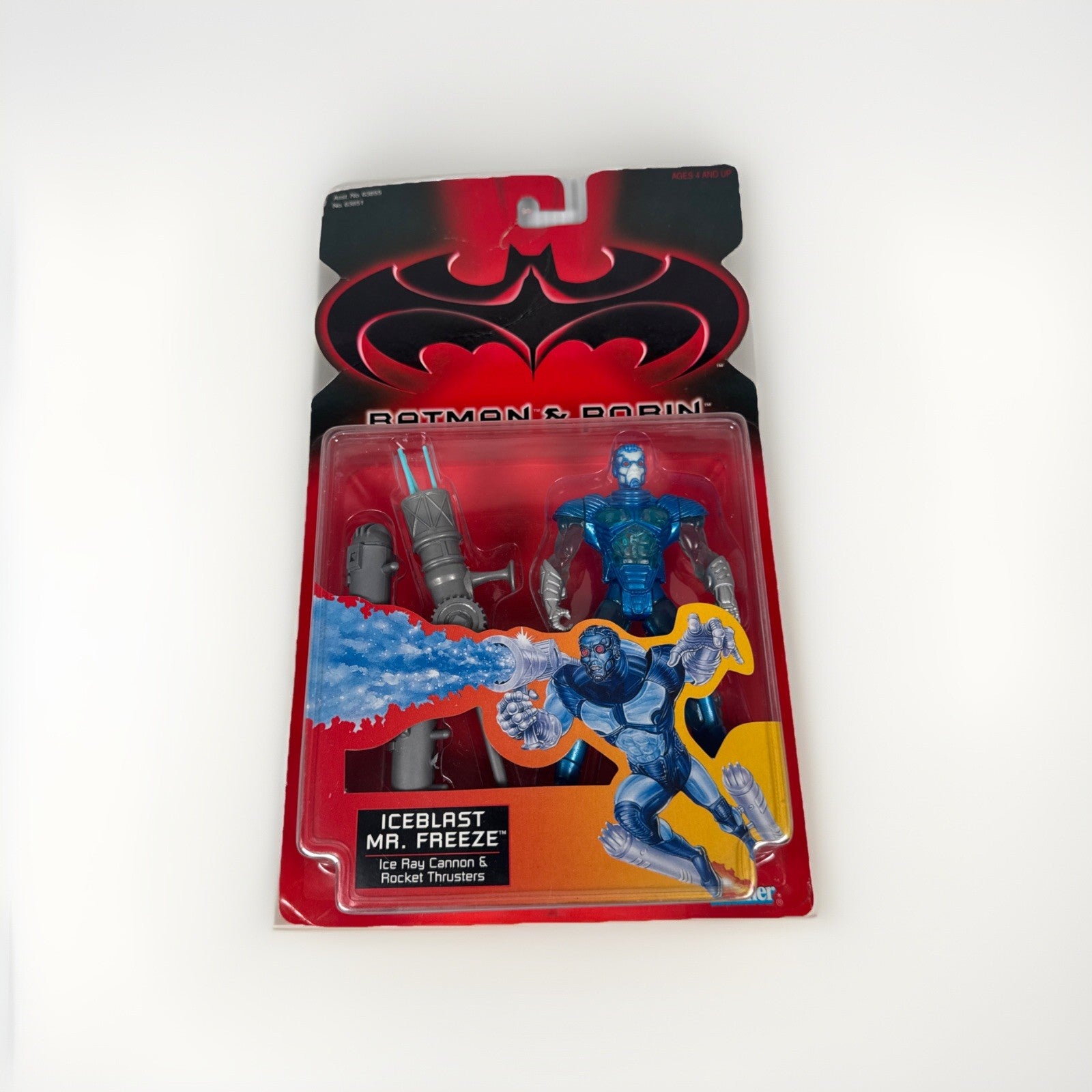 1997 VINTAGE BATMAN & ROBIN MOVIE ICEBLAST MR. FREEZE ACTION FIGURE, NEW, MOC.