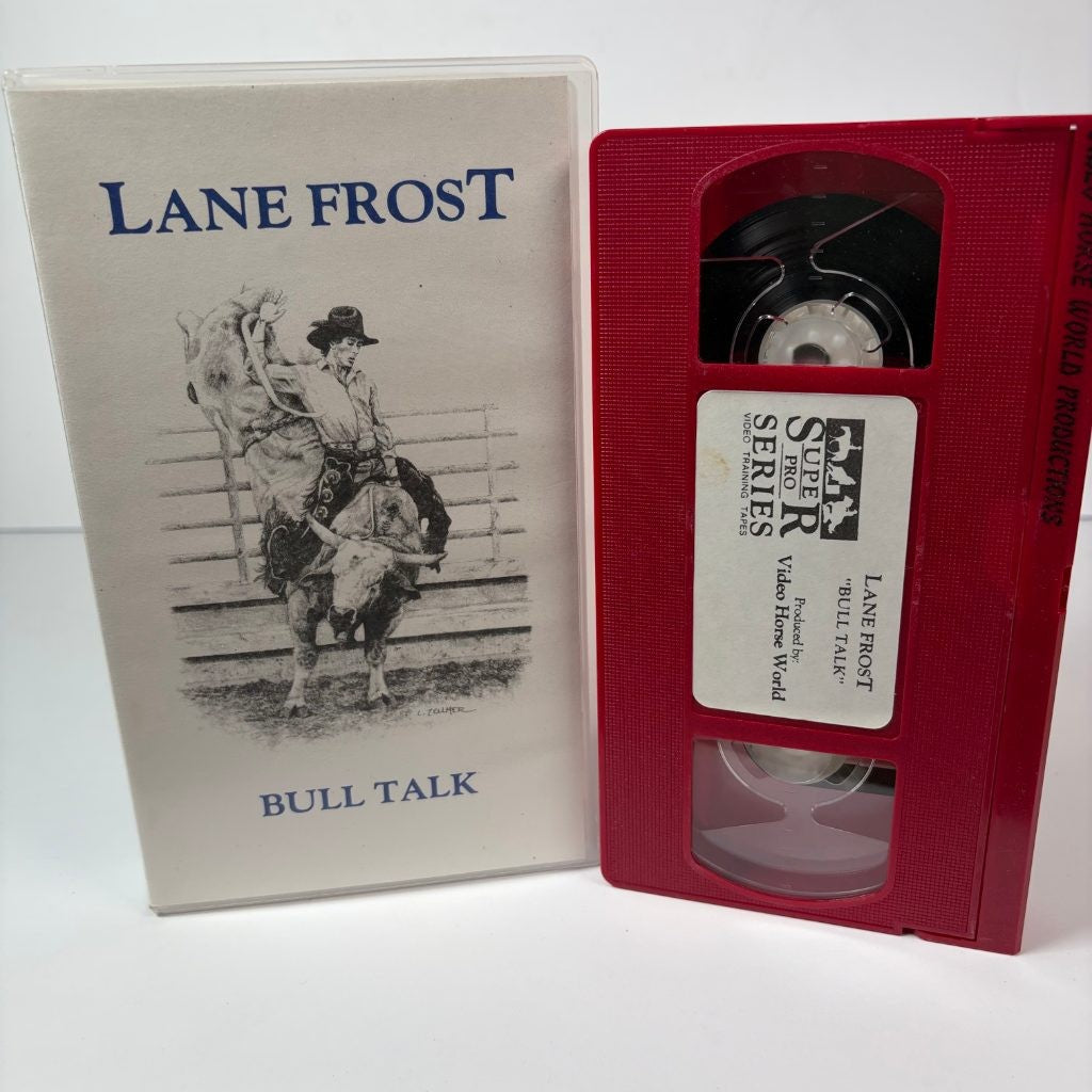 Lane Frost VHS Lot Bull Talk & A Mother's Story Rodeo Bull Riding Cowboy 2 Tapes