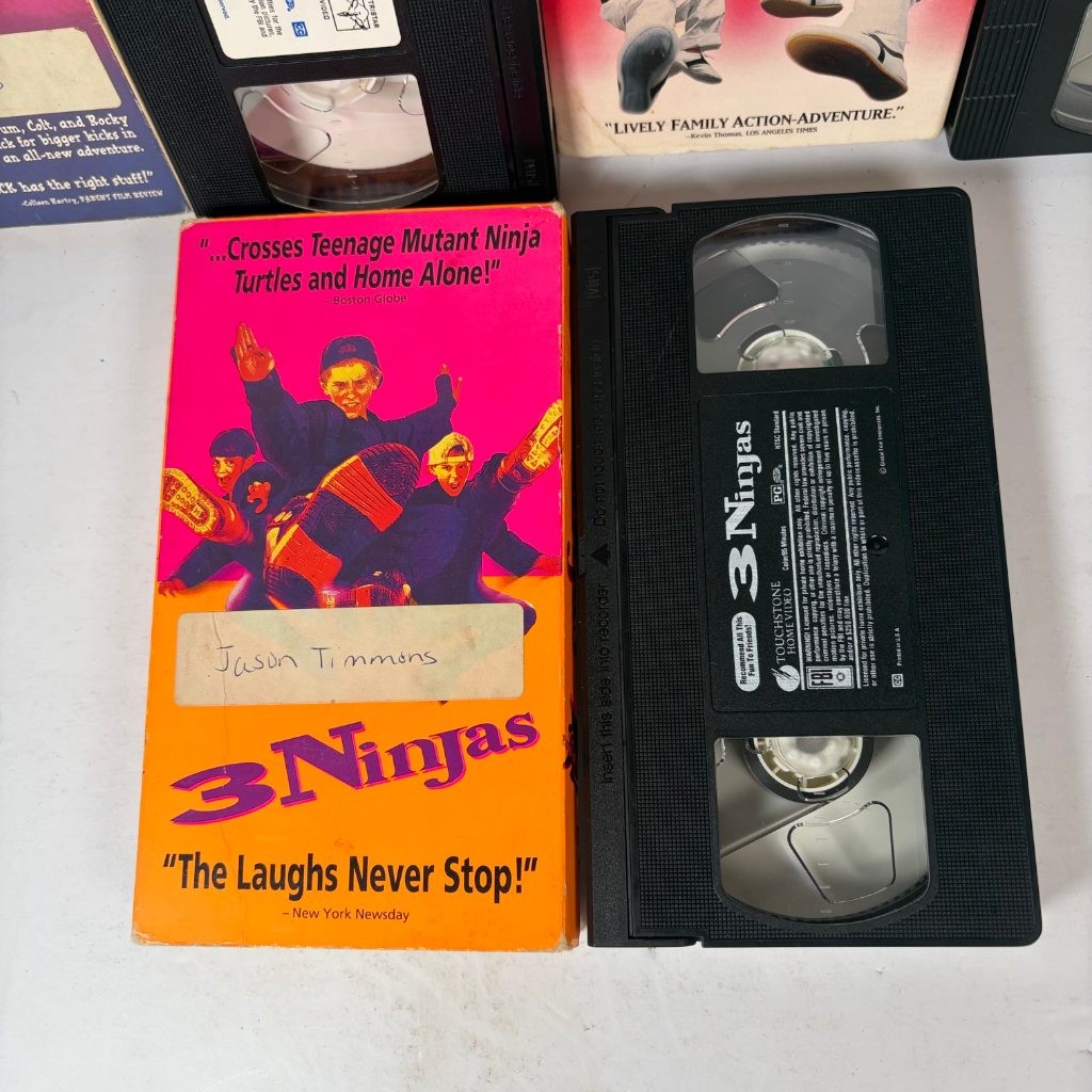 3 Ninjas VHS Lot of 3 - 3 Ninjas Kick Back Knuckle Up Family Action Comedy