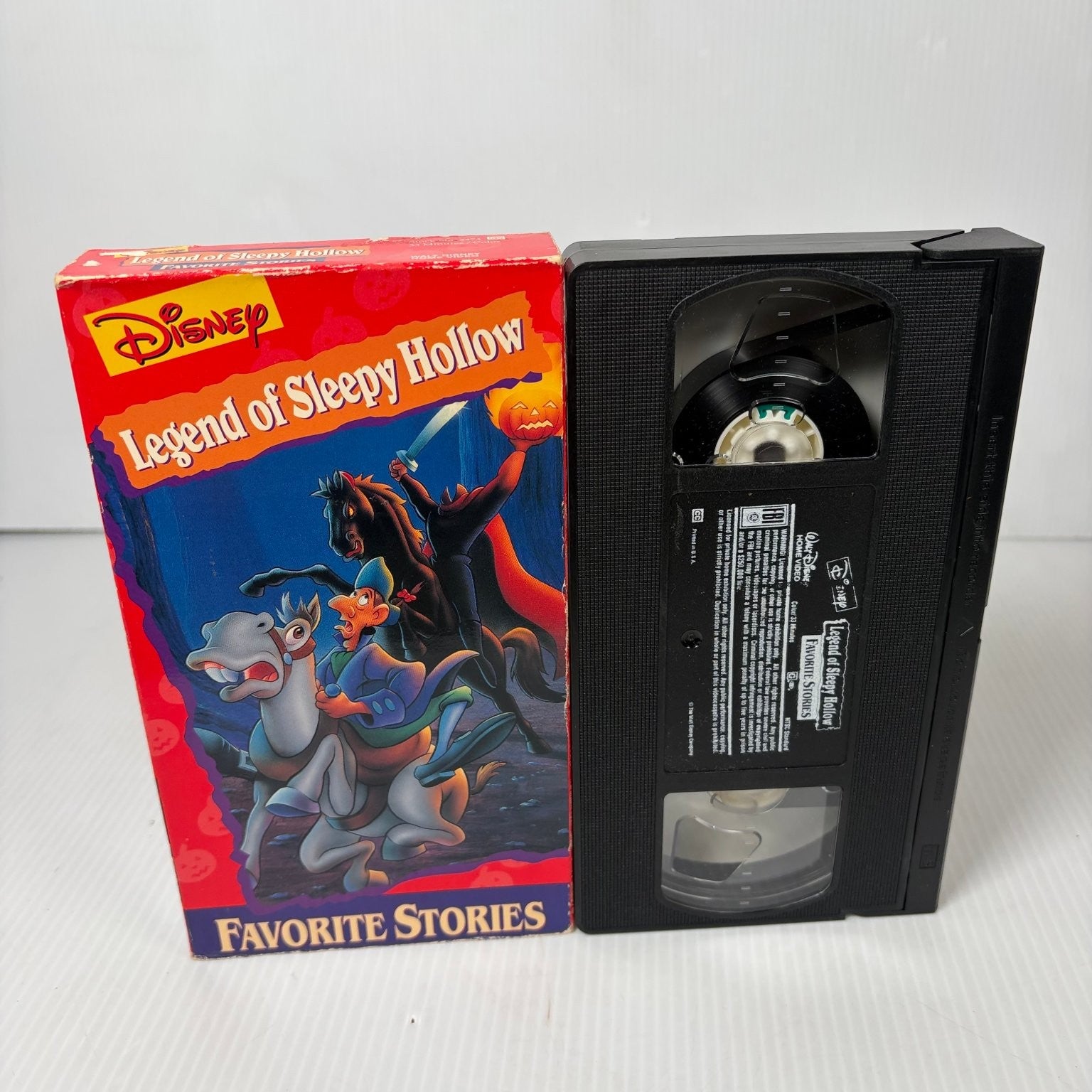 Legend of Sleepy Hollow VHS 1996 Animated Fantasy Disney Favorite Stories