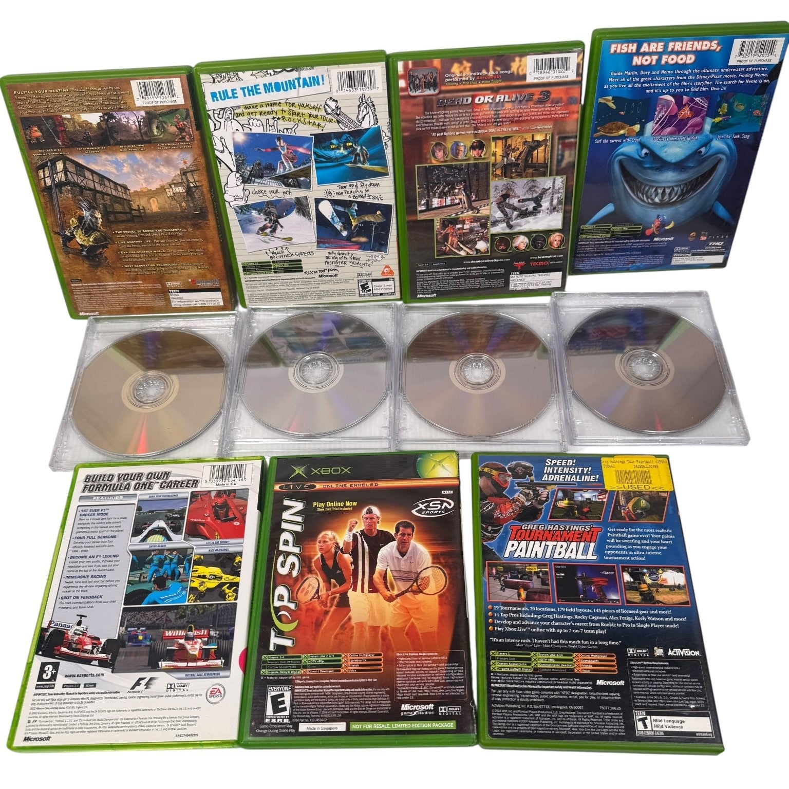 Huge Lot of 11 Xbox Games Morrowind, SSX, Syberia, Wolfenstein & More