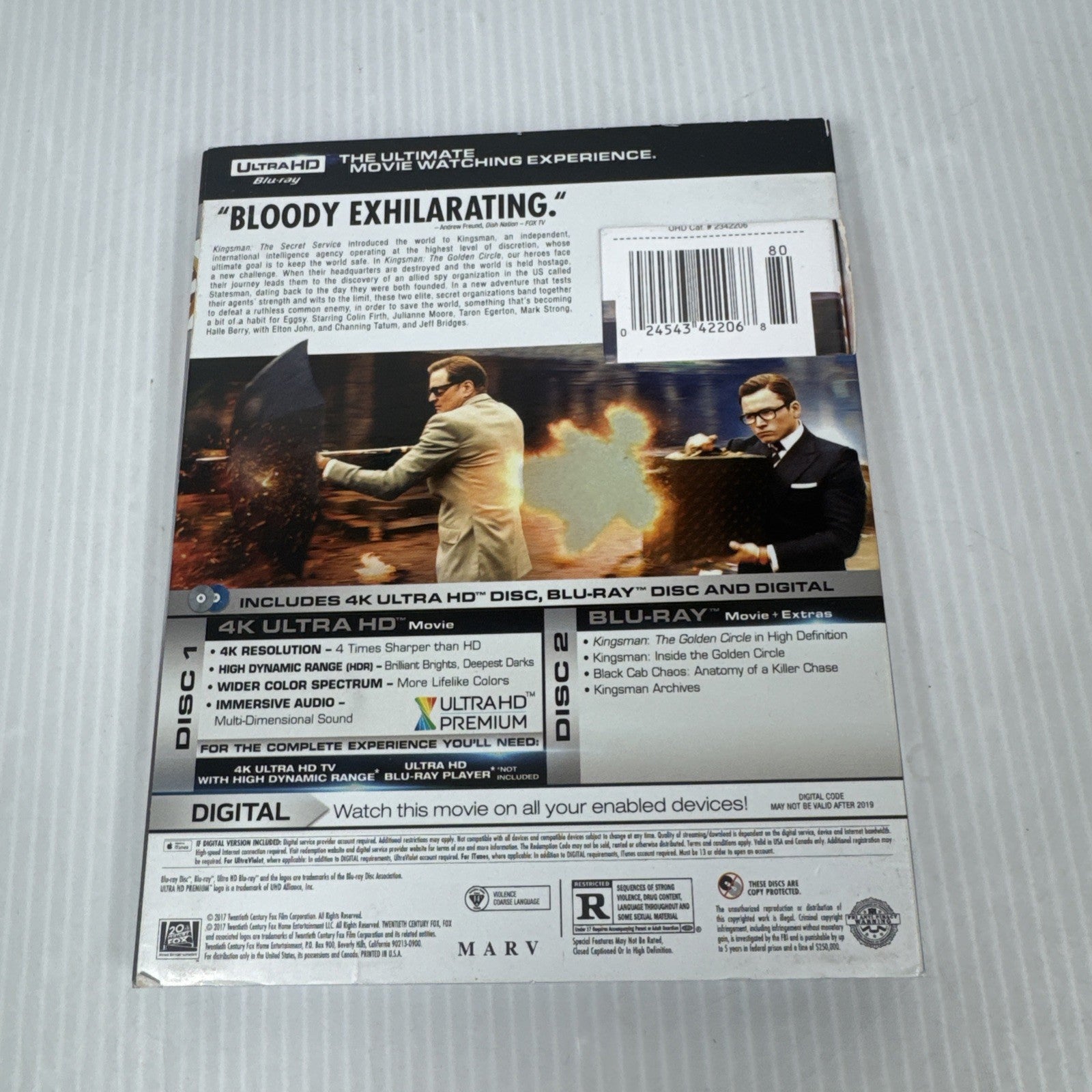 Kingsman 2: The Golden Circle 4K Ultra HD Blu-ray - GOOD