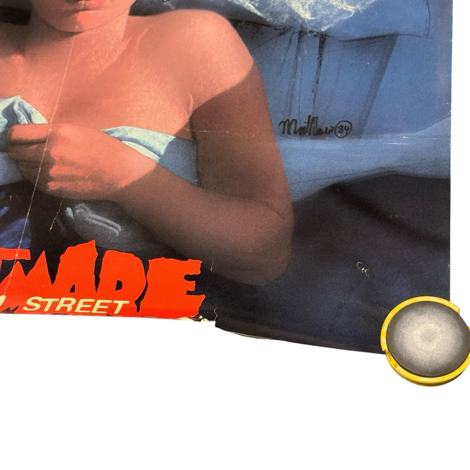 Vintage A Nightmare On Elm Street 1984 24” x 22” Poster Original Video Store