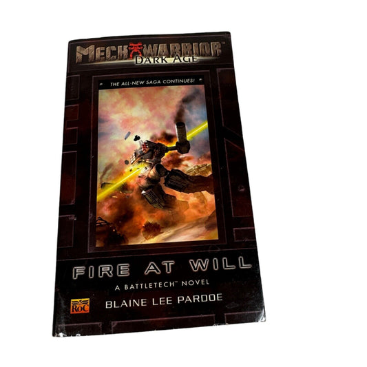 Fire At Will Battletech Mechwarrior Dark Age Novel RoC Publishing First Printing