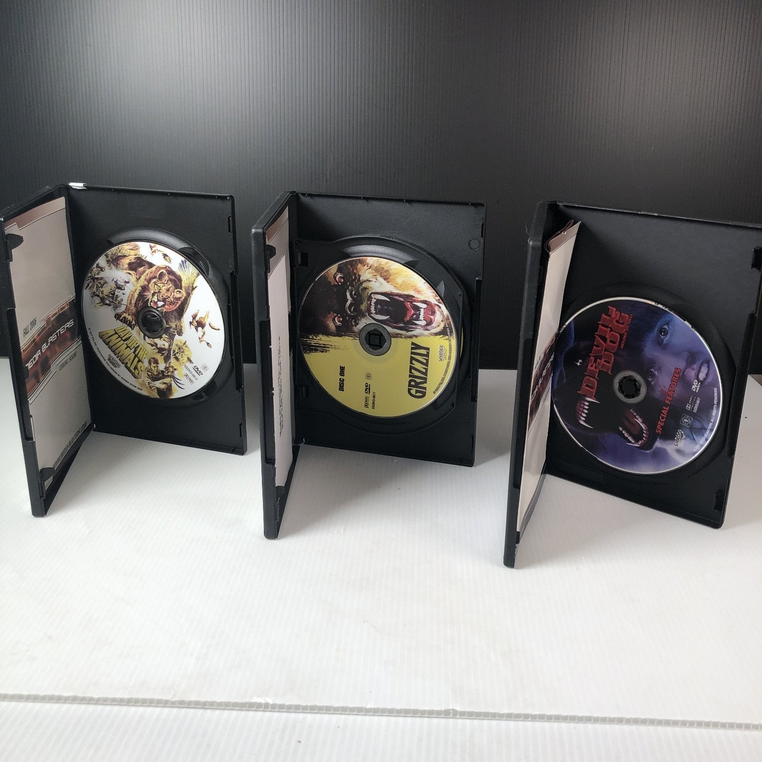 Evil Animals DVD 3-Movie Set Day of the Animals Grizzly Devil Dog