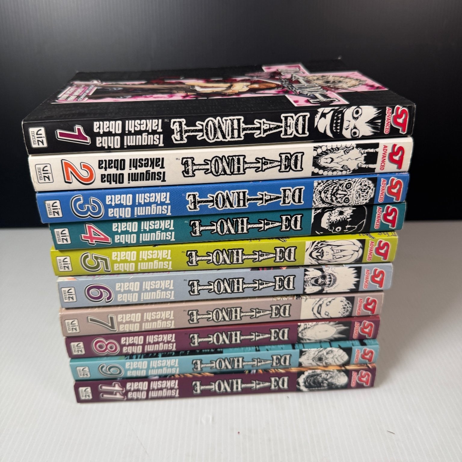 Death Note Manga Book Lot of 10 Volumes 1-9, 11 VIZ Media