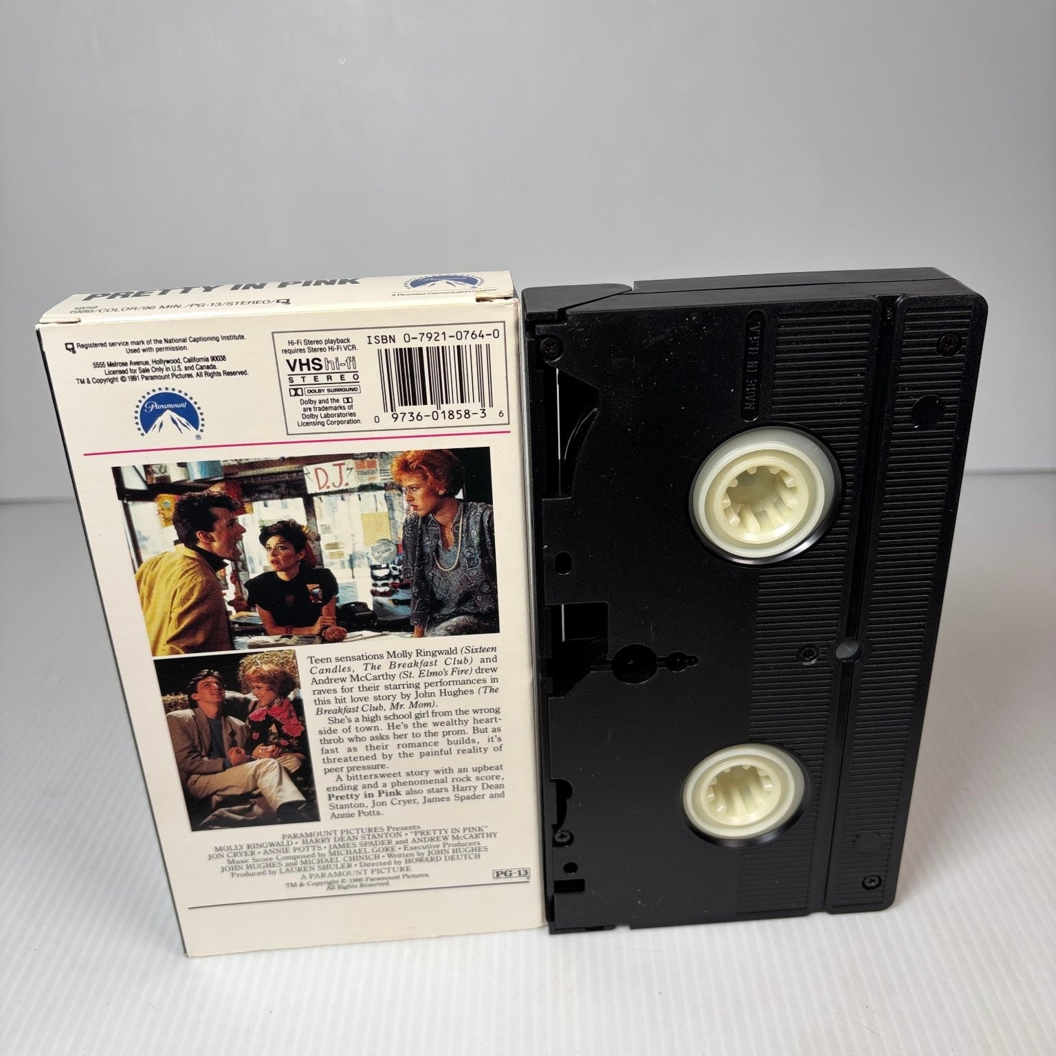 Pretty in Pink VHS 1986 Teen Romance John Hughes Paramount Pictures