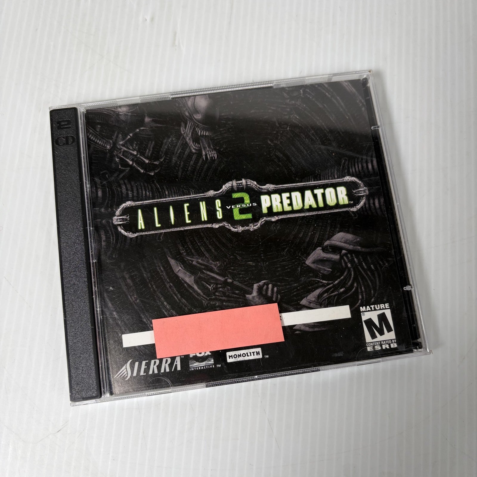 Aliens Versus Predator 2 (PC, 2001) Rare Sci-Fi Horror FPS Game 2-Disc Set