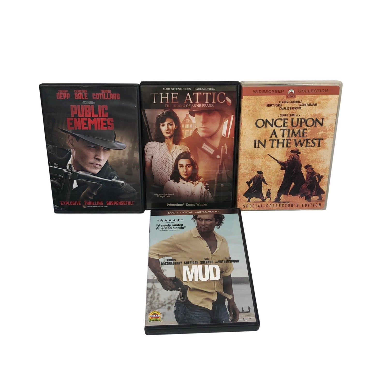 Lot Of 16 Drama DVD Movies Once Upon A Time In The West, Public Enemies & More