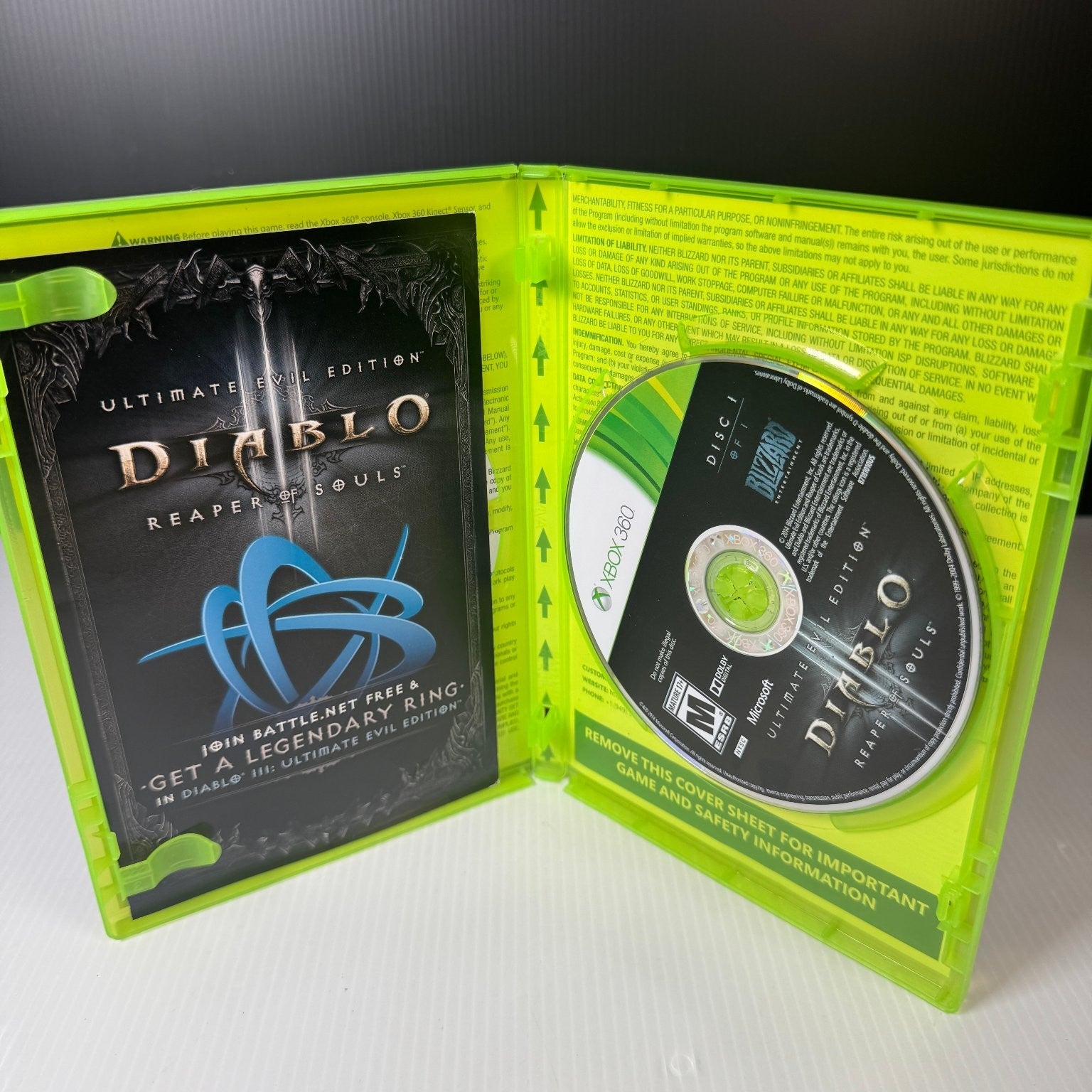 Diablo III Ultimate Evil Edition Xbox 360 Video Game Multiplayer (No Manual)