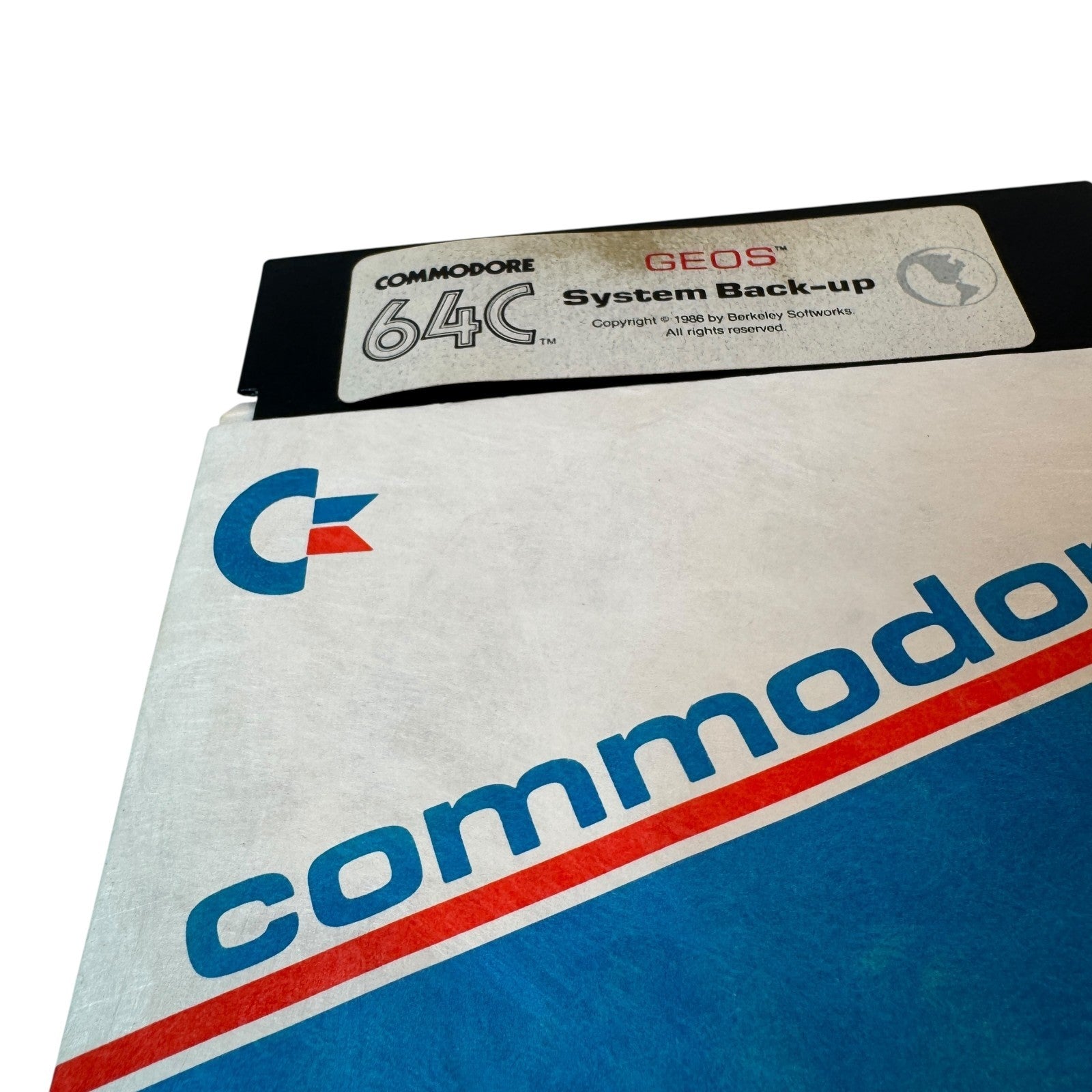 Vintage Commodore 64C GEOS & System Back-up System Disks w/ Applications v 1.3