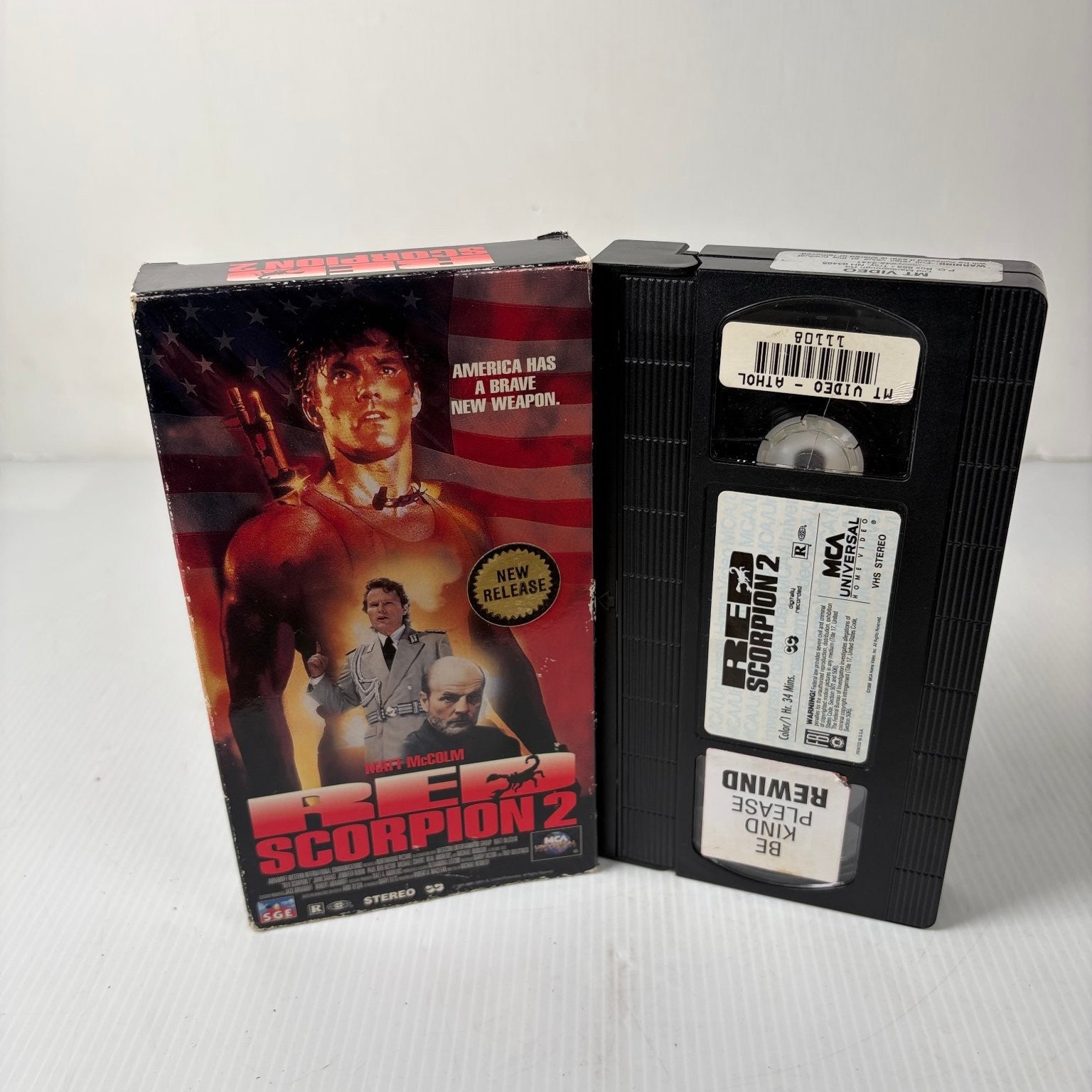 Red Scorpion 2 VHS 1994 Action Thriller Andrew Kendrick MCA Universal
