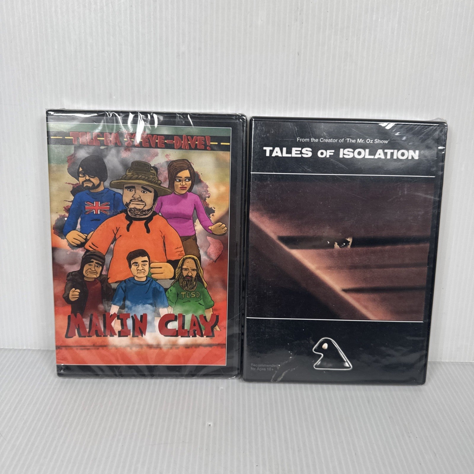 Tell Em Steve Dave Makin Clay DVD 2017 TESD & Tales Of Isolation Claymation Rare