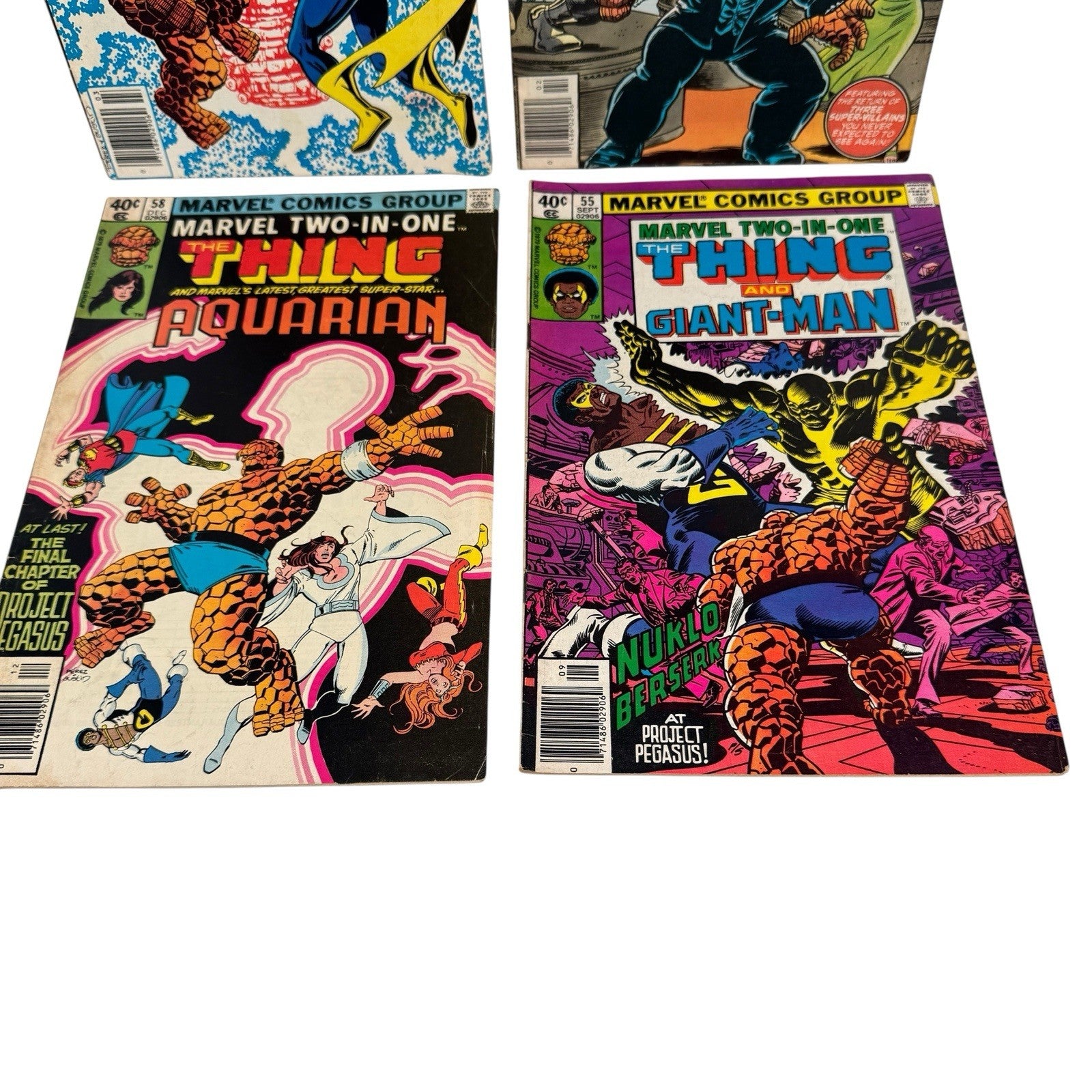 The Thing Marvel Two-In-One Lot of 10 Issues 16-20, 28, 55, 58, 60, 61