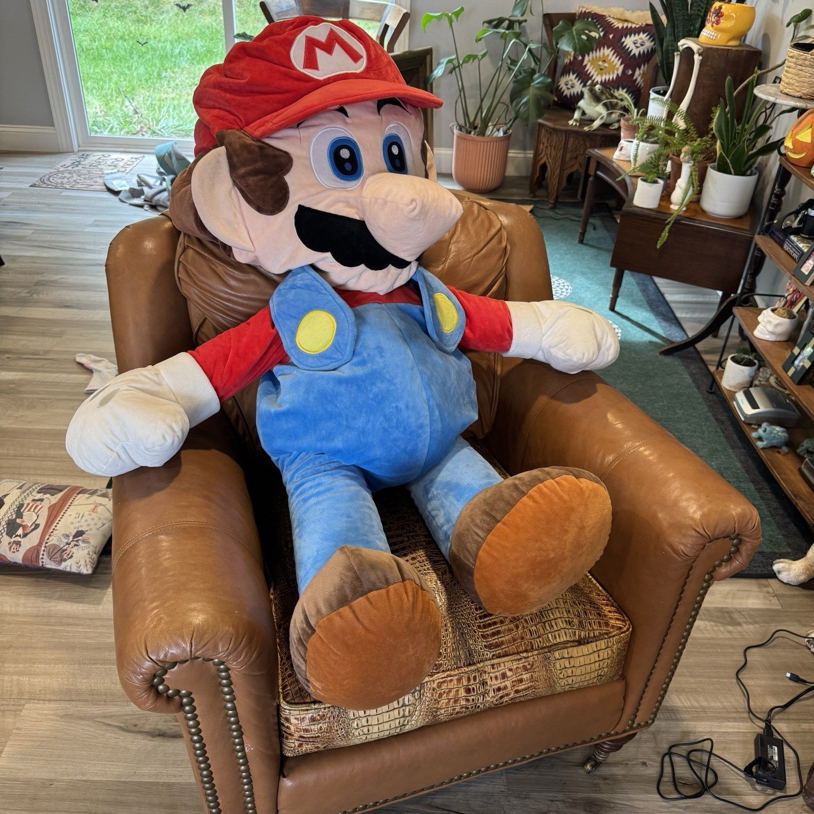 Official Nintendo Super Mario Bros Brothers 48 inch / 4 ft JUMBO Plush Mario