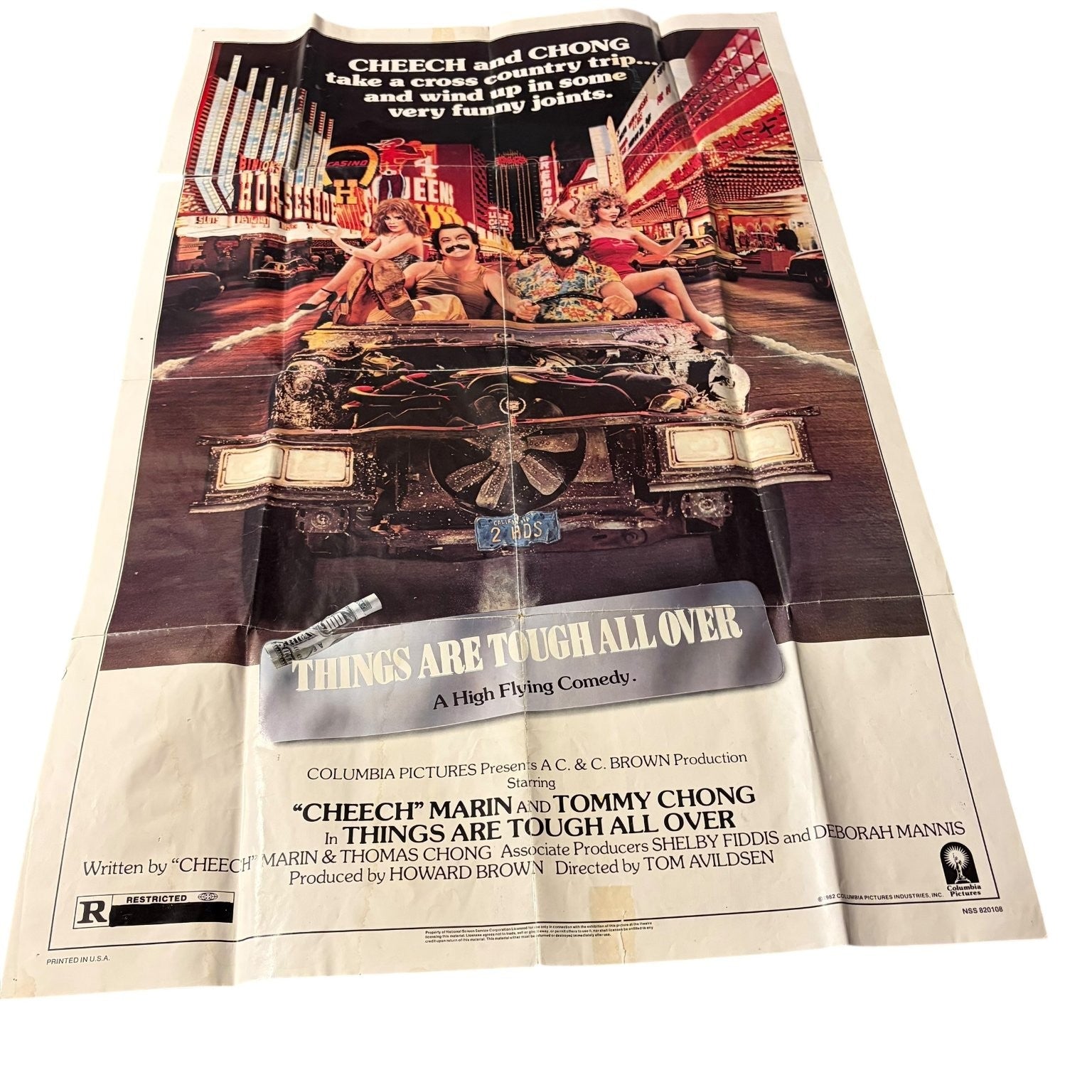 Things Are Tough All Over 1982 One Sheet Movie Poster Cheech Marin Tommy Chong