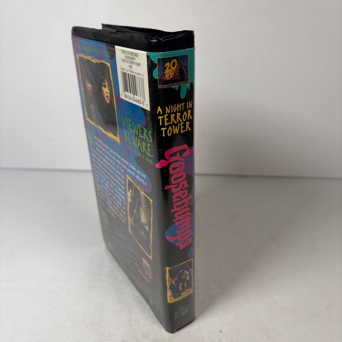Goosebumps: A Night in Terror Tower VHS 1996 Kids Horror Fox w/ Promo Card